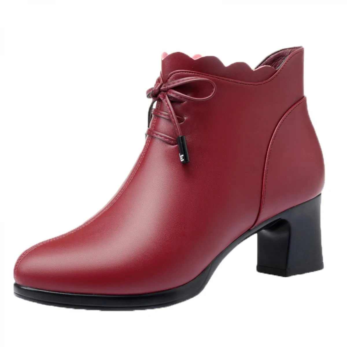 Abiti da discoteca per feste casual da donna taglie forti Stivali invernali in cotone caldo Stivali con tacco alto Scarpe in pel