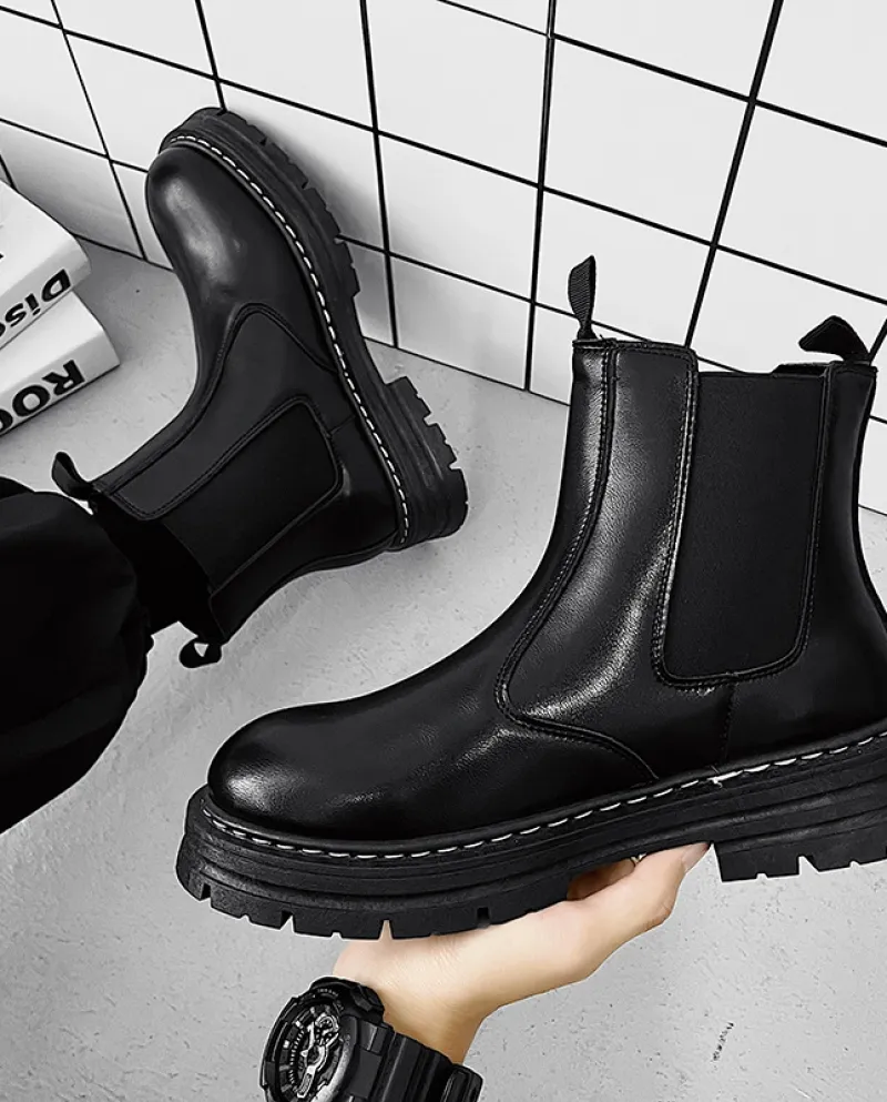 Autunno e inverno New Martin Boots Stivali in pelle da uomo