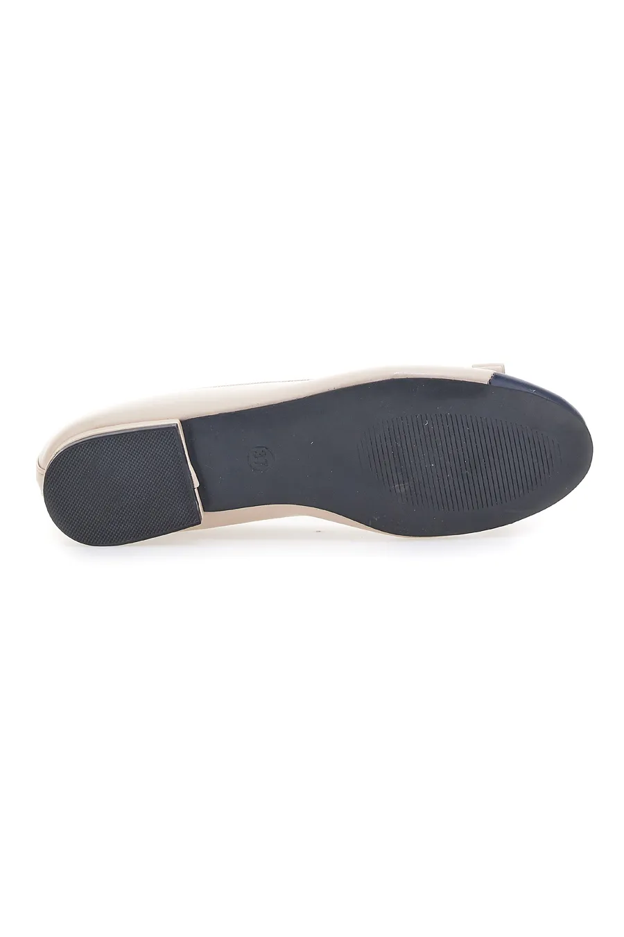 Ballerine Beige Con Punta Blu The First 629211