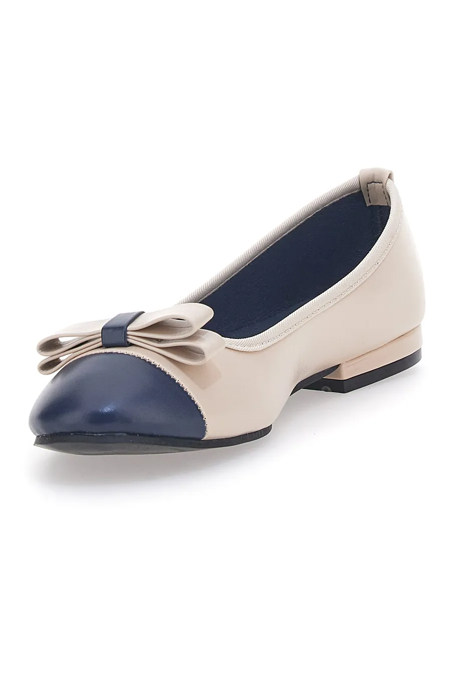 Ballerine Beige Con Punta Blu The First 629211