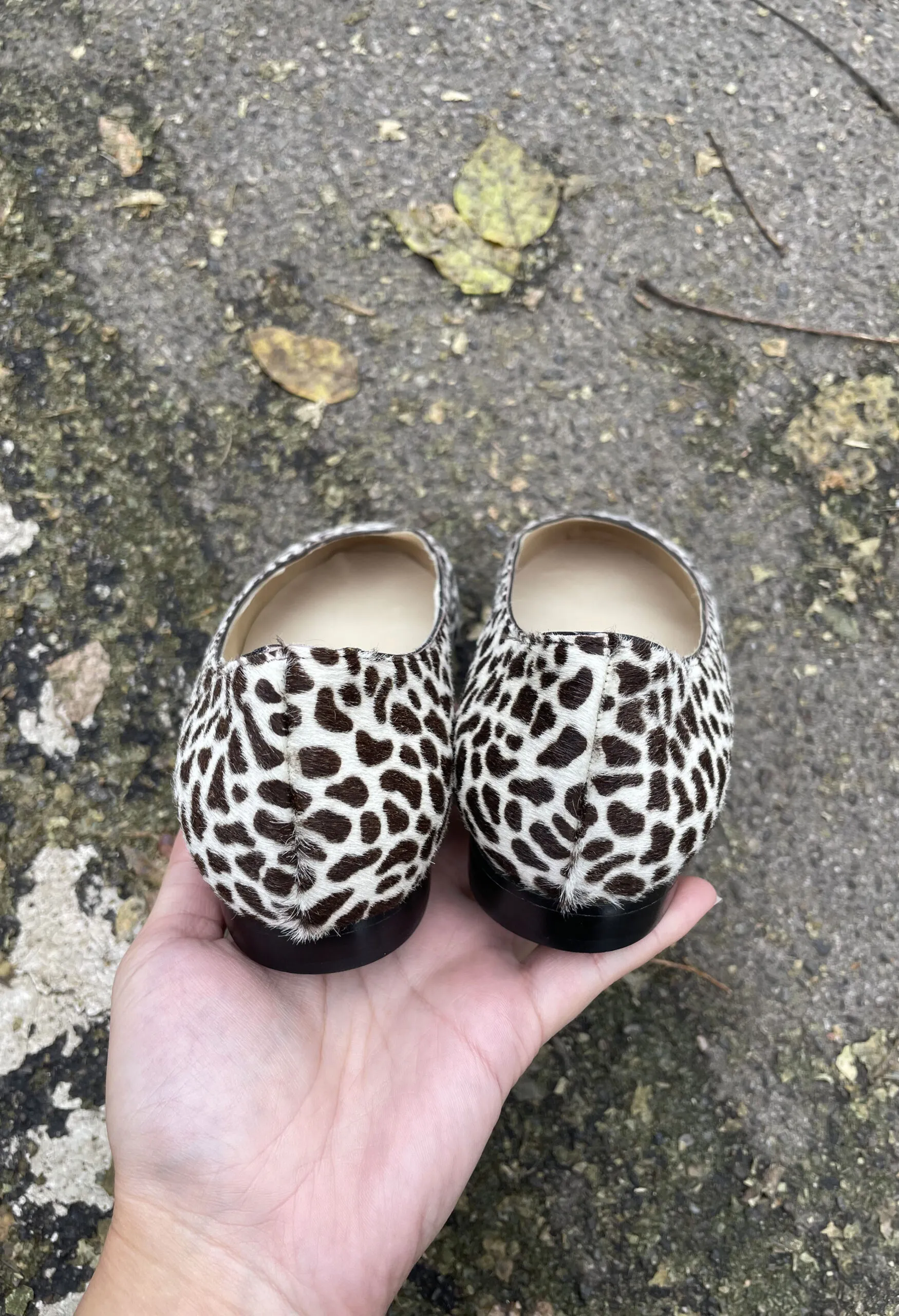 Ballerine in cavallino maculato vintage anni ’90 NOS
