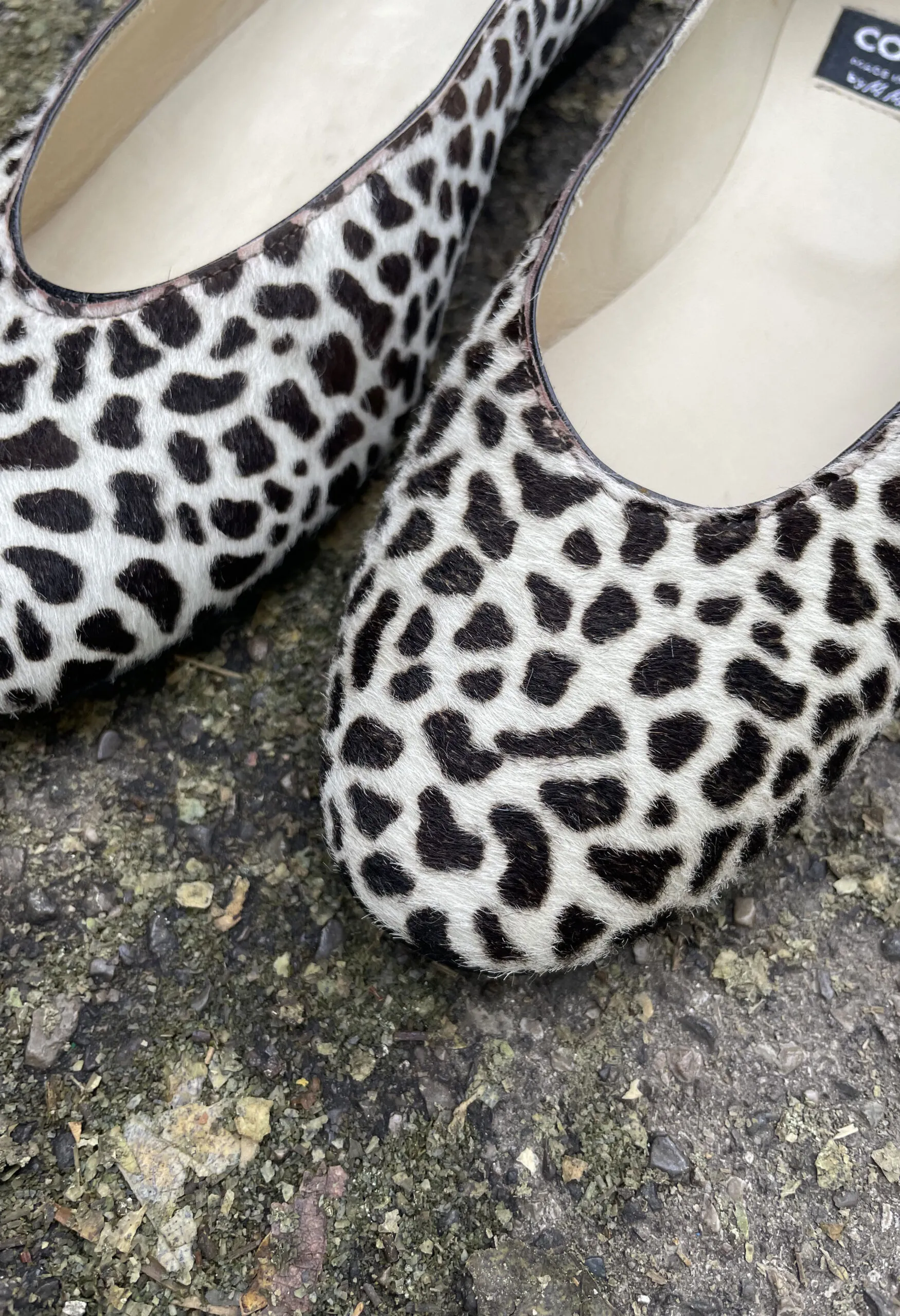 Ballerine in cavallino maculato vintage anni ’90 NOS
