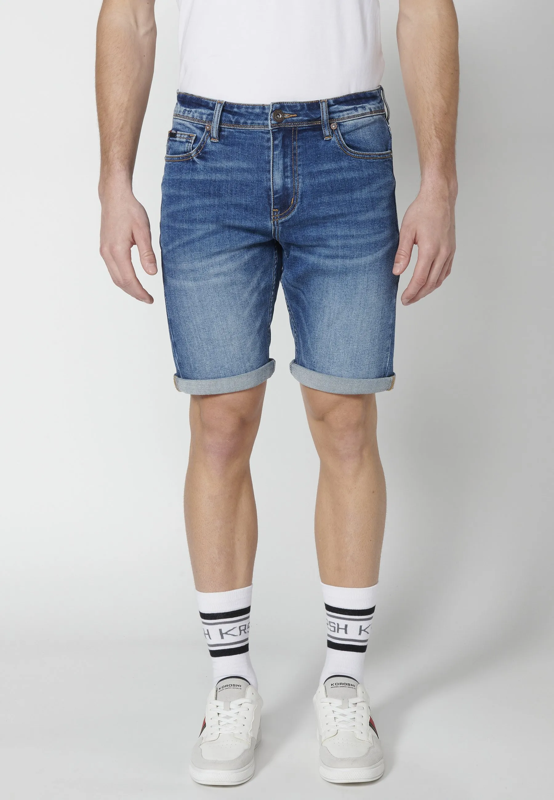 BERMUDA COWBOY STRECTH   STRECT - Shorts di jeans