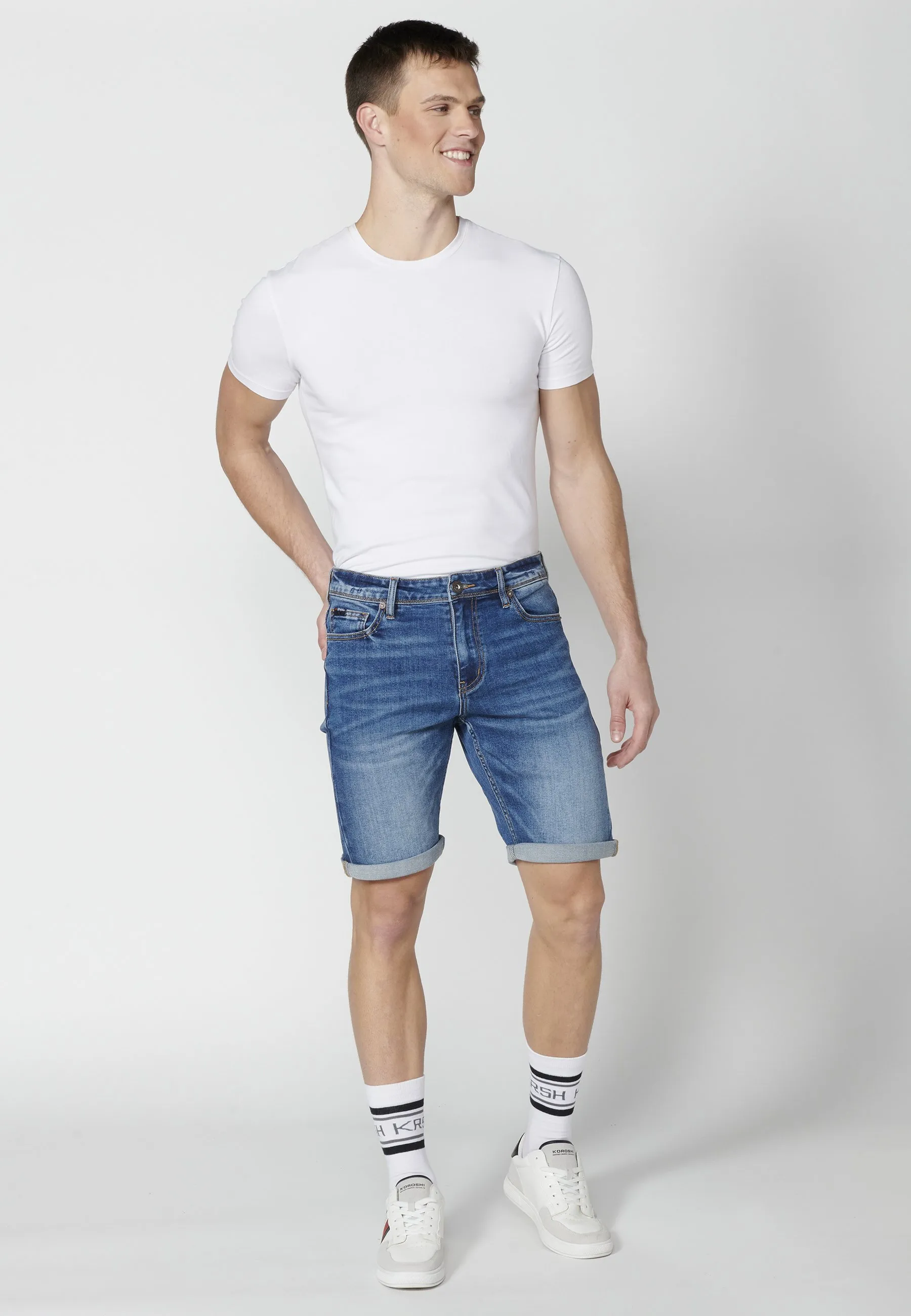 BERMUDA COWBOY STRECTH   STRECT - Shorts di jeans