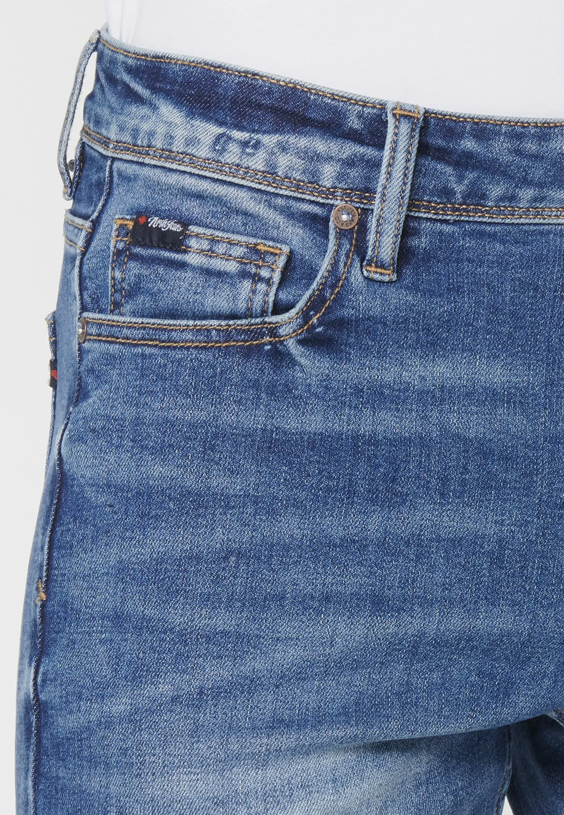 BERMUDA COWBOY STRECTH   STRECT - Shorts di jeans