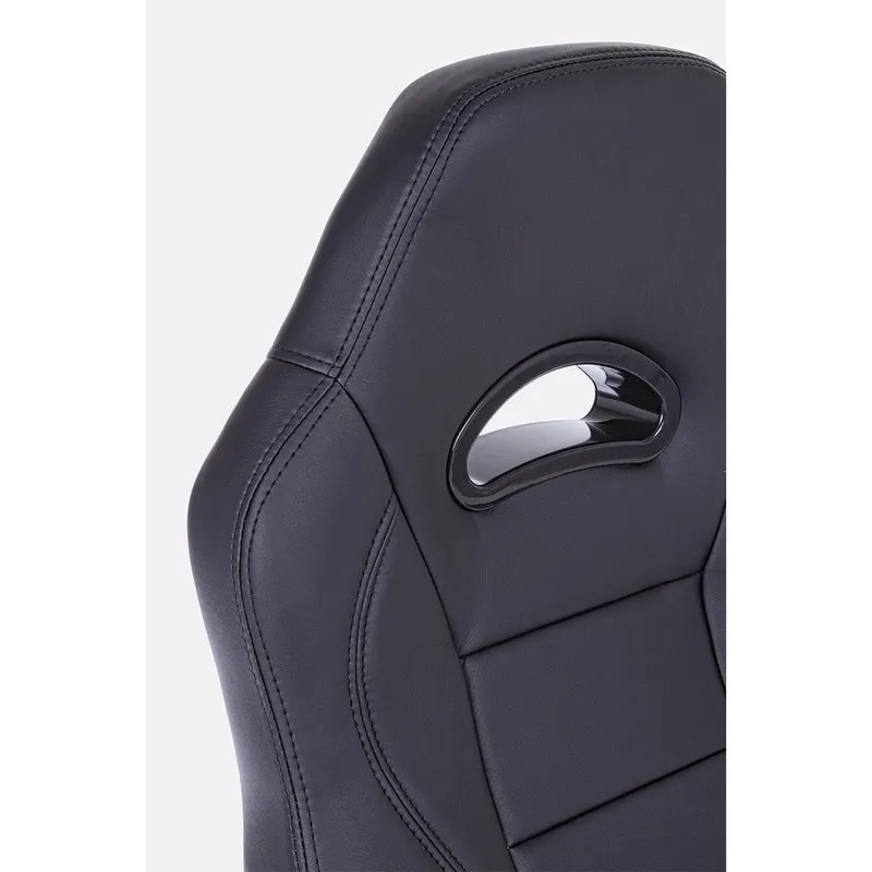 Bizzotto Poltrona ufficio con bracciolo Boneville nero