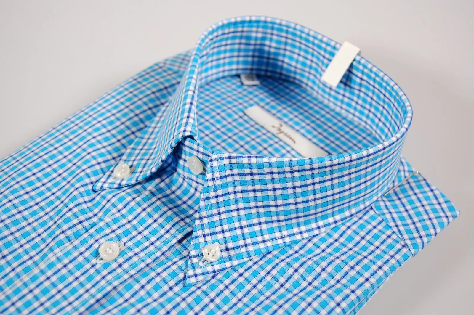 Blue Plaid Shirt ingram button-down