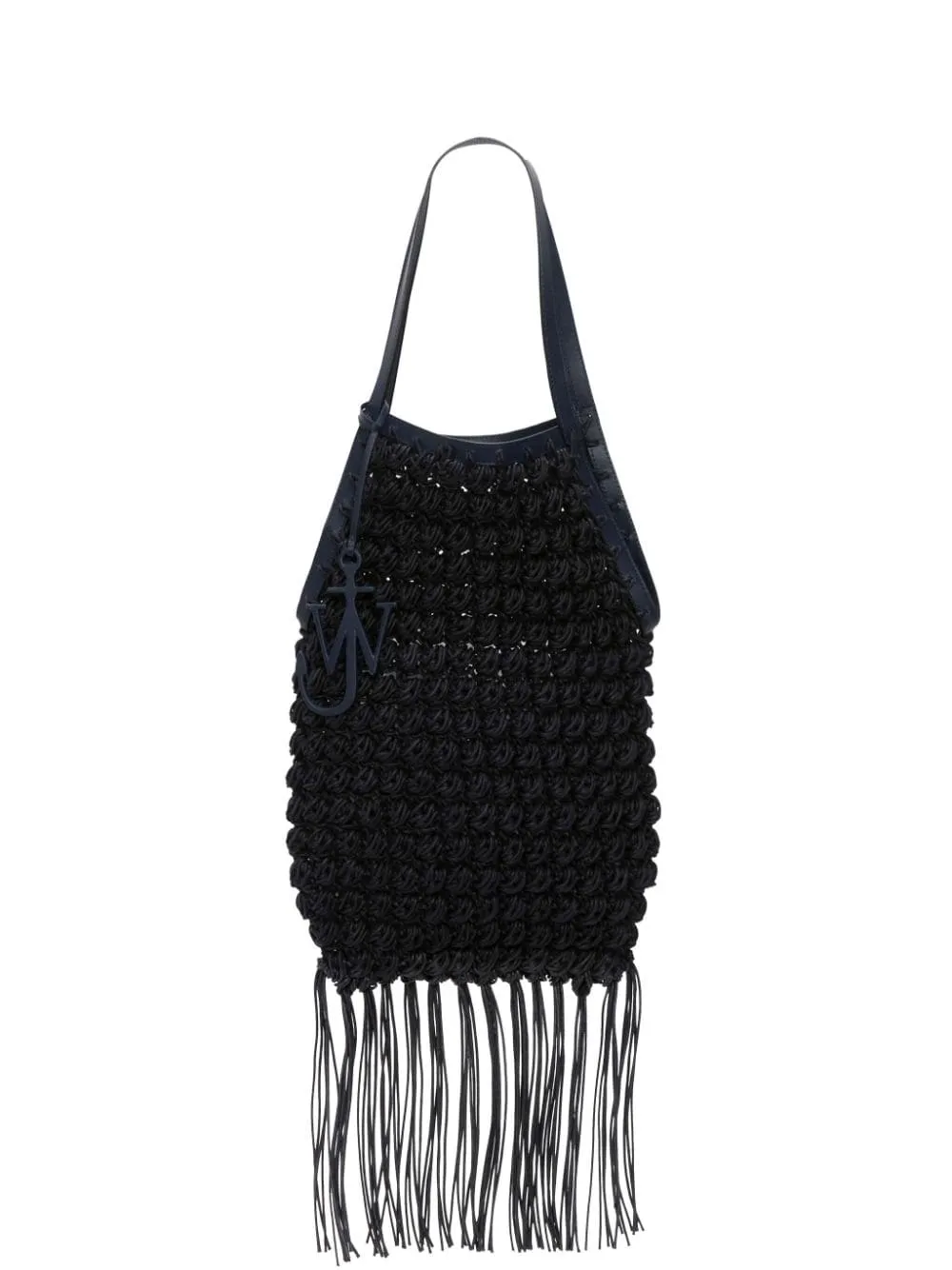 Borsa a mano popcorn in blu - donna