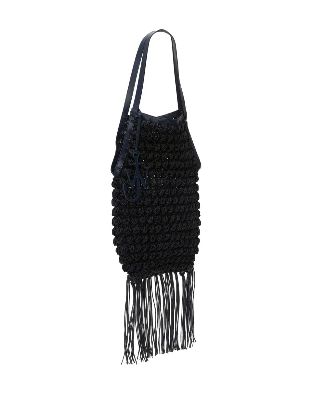 Borsa a mano popcorn in blu - donna