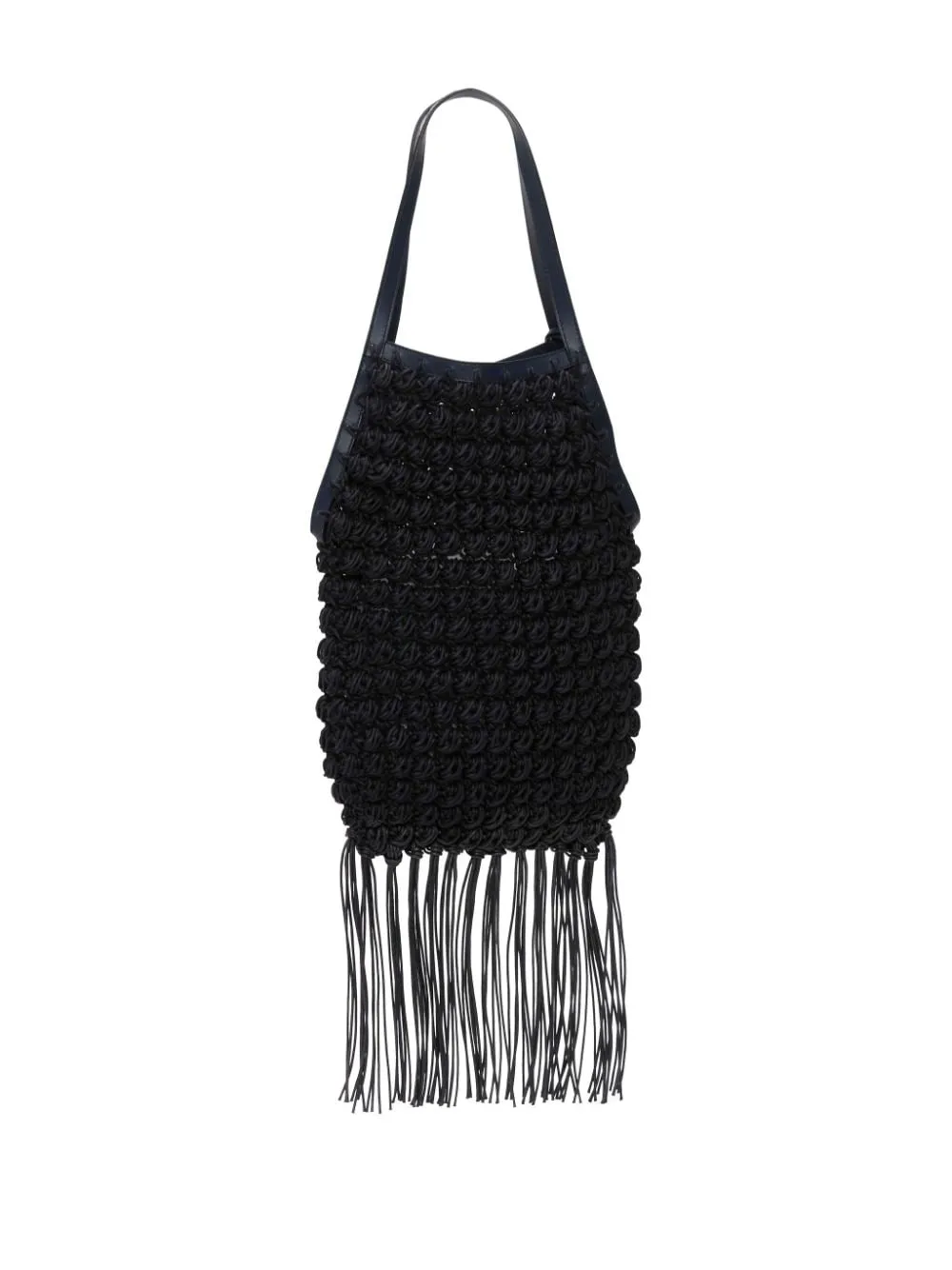 Borsa a mano popcorn in blu - donna