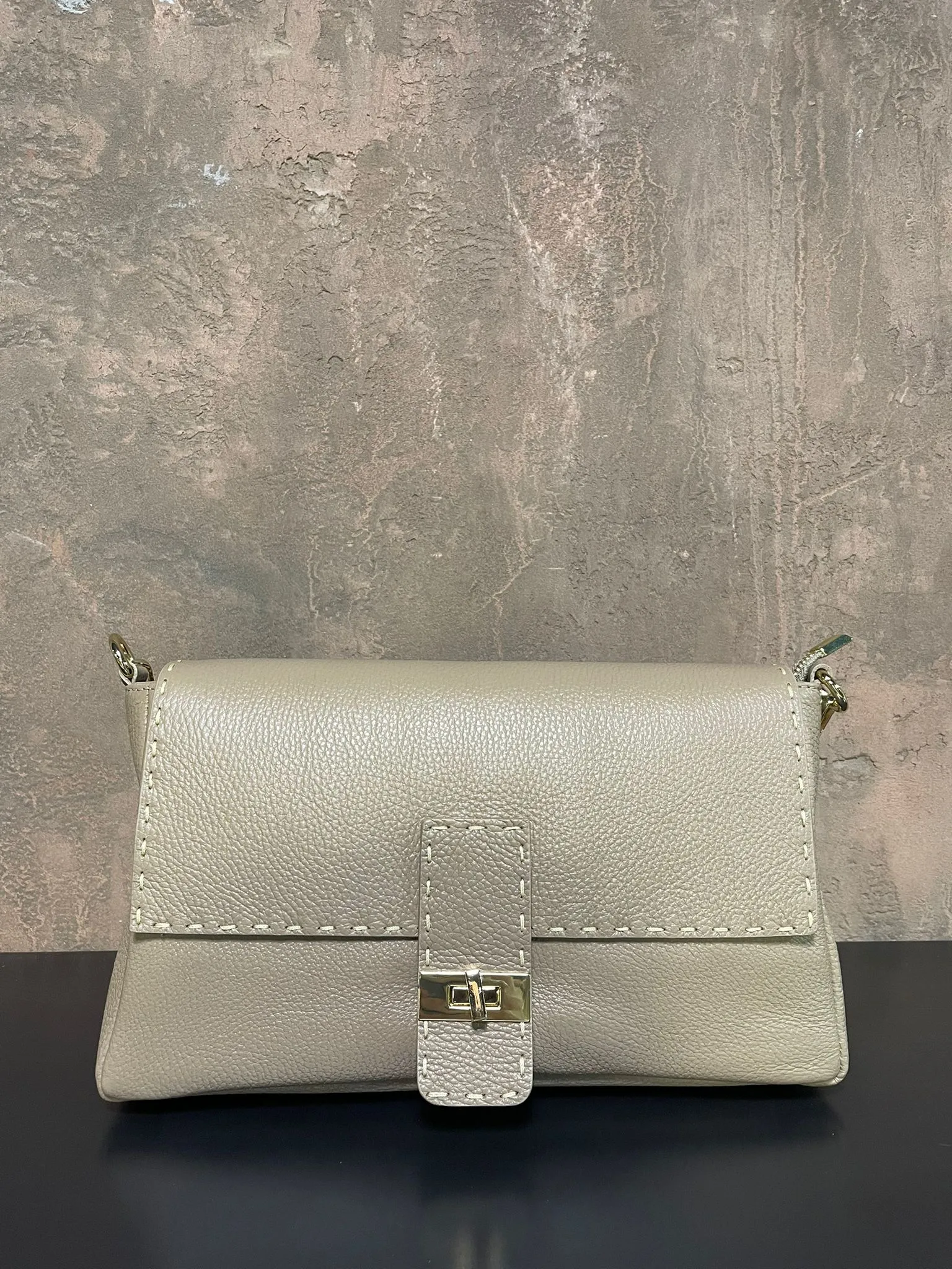 Borsa Baguette Beige
