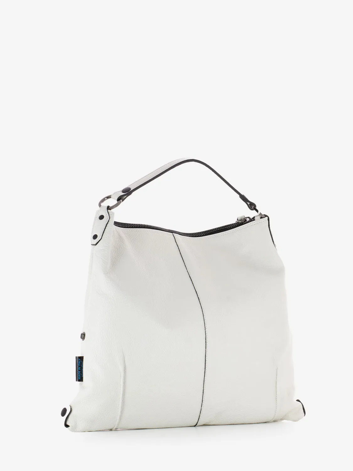 Borsa bull Solange L bianco ottico
