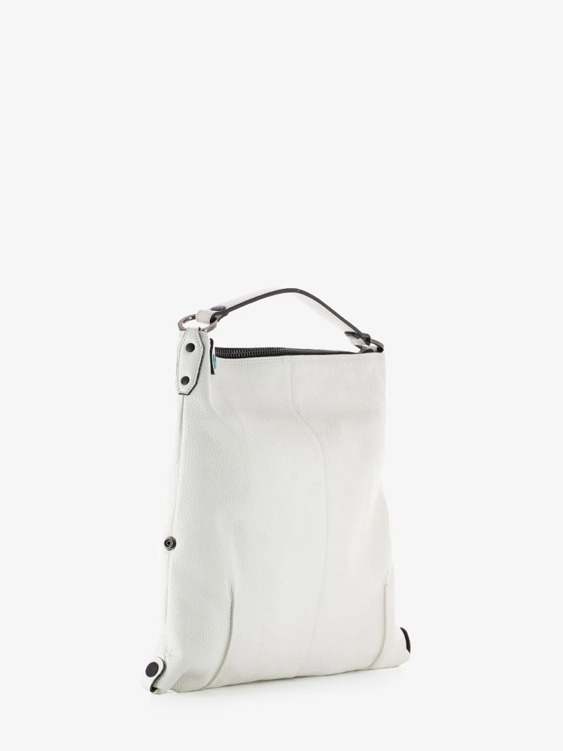 Borsa bull Solange L bianco ottico