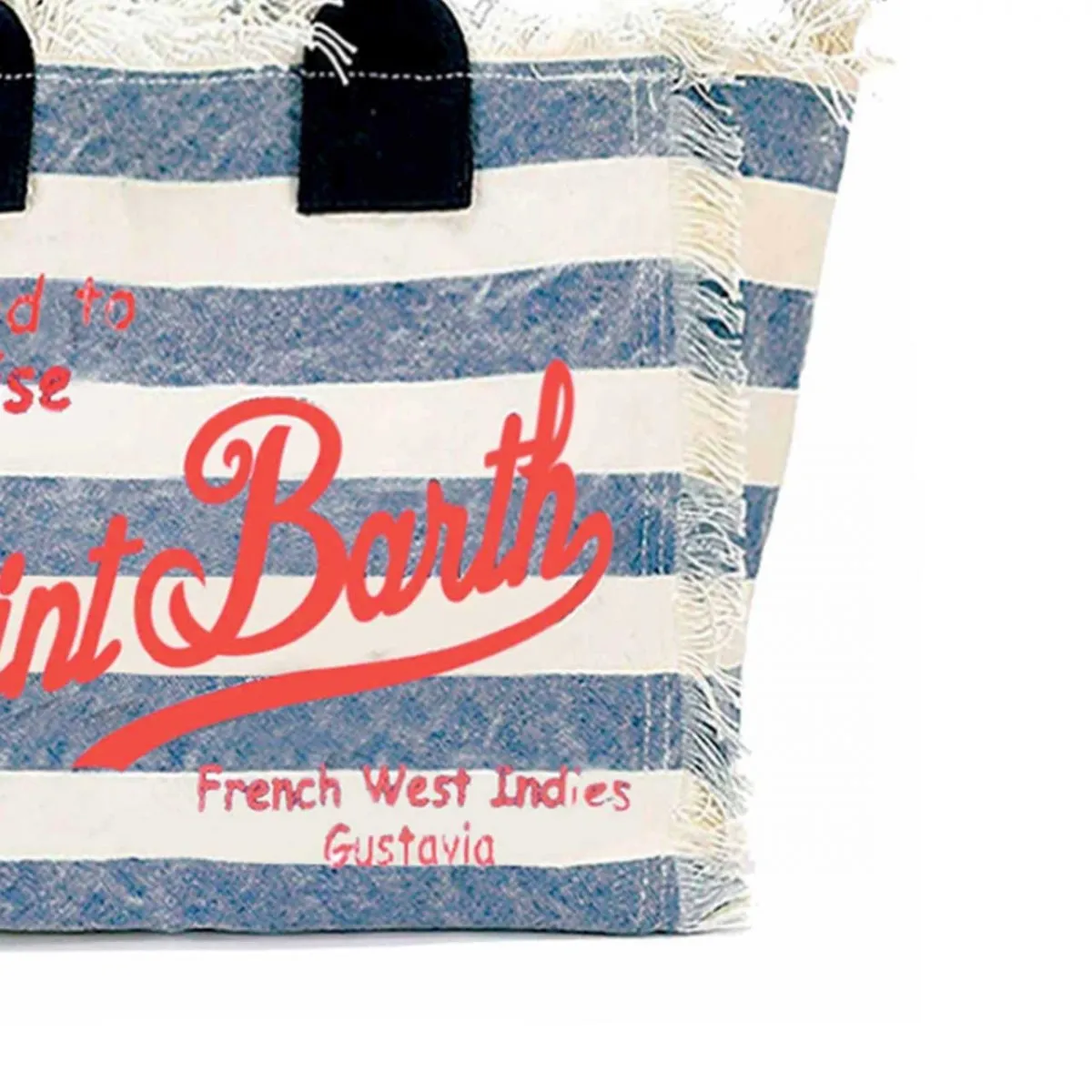 Borsa Vanity A Righe, Blu