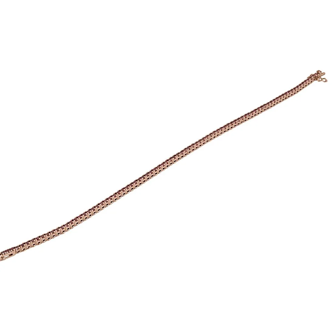 Bracciale tennis con topazi rosa