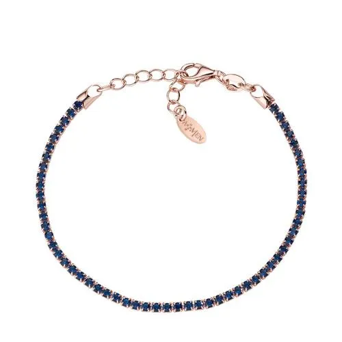 Bracciale Tennis Rosè Zirconi Blu - BTRBL16