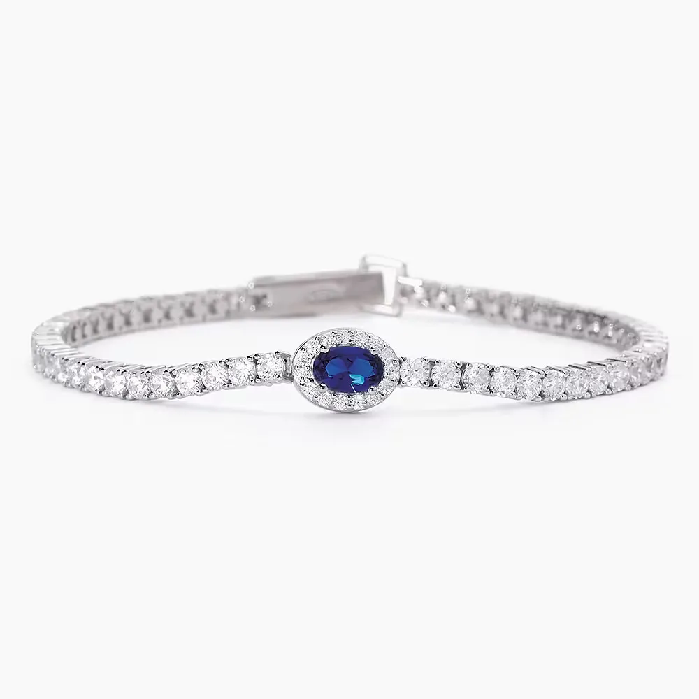 Bracciale Tennis Zirconi Zaffiro