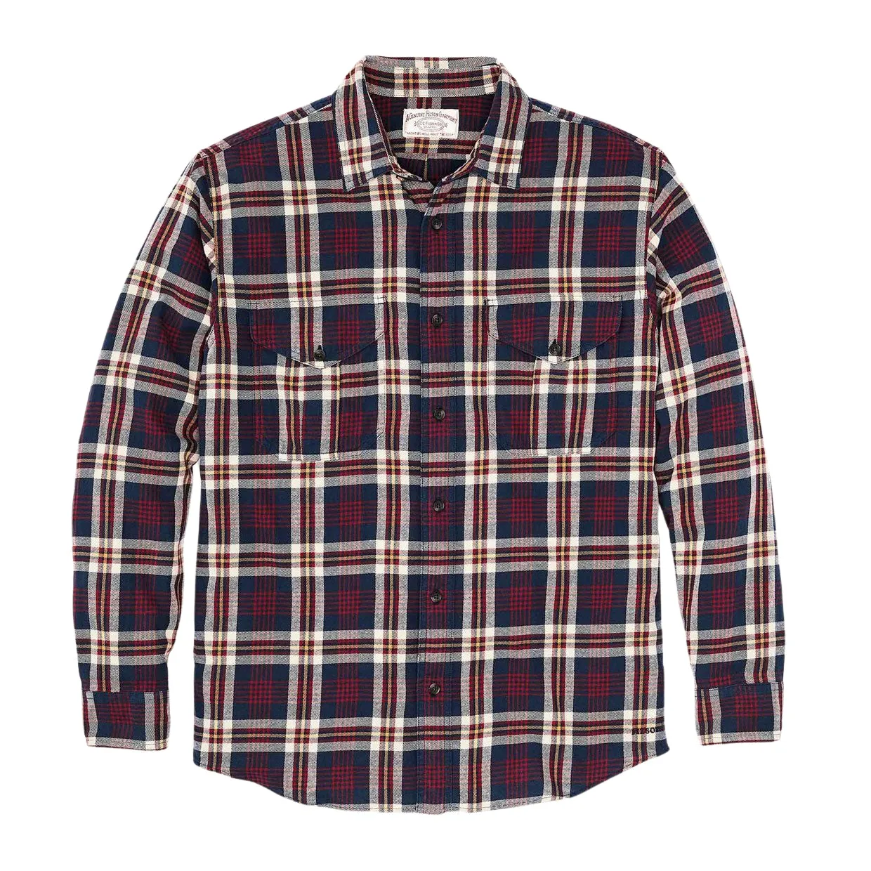 Camicia Filson Lt Wt Alaskan Guide Rosso / Blu / Bianco