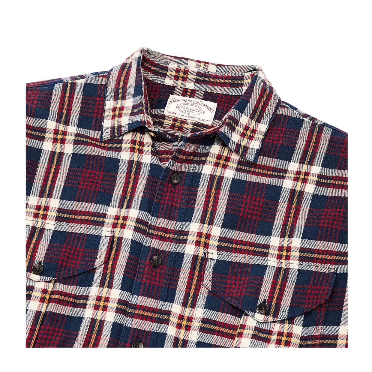 Camicia Filson Lt Wt Alaskan Guide Rosso / Blu / Bianco