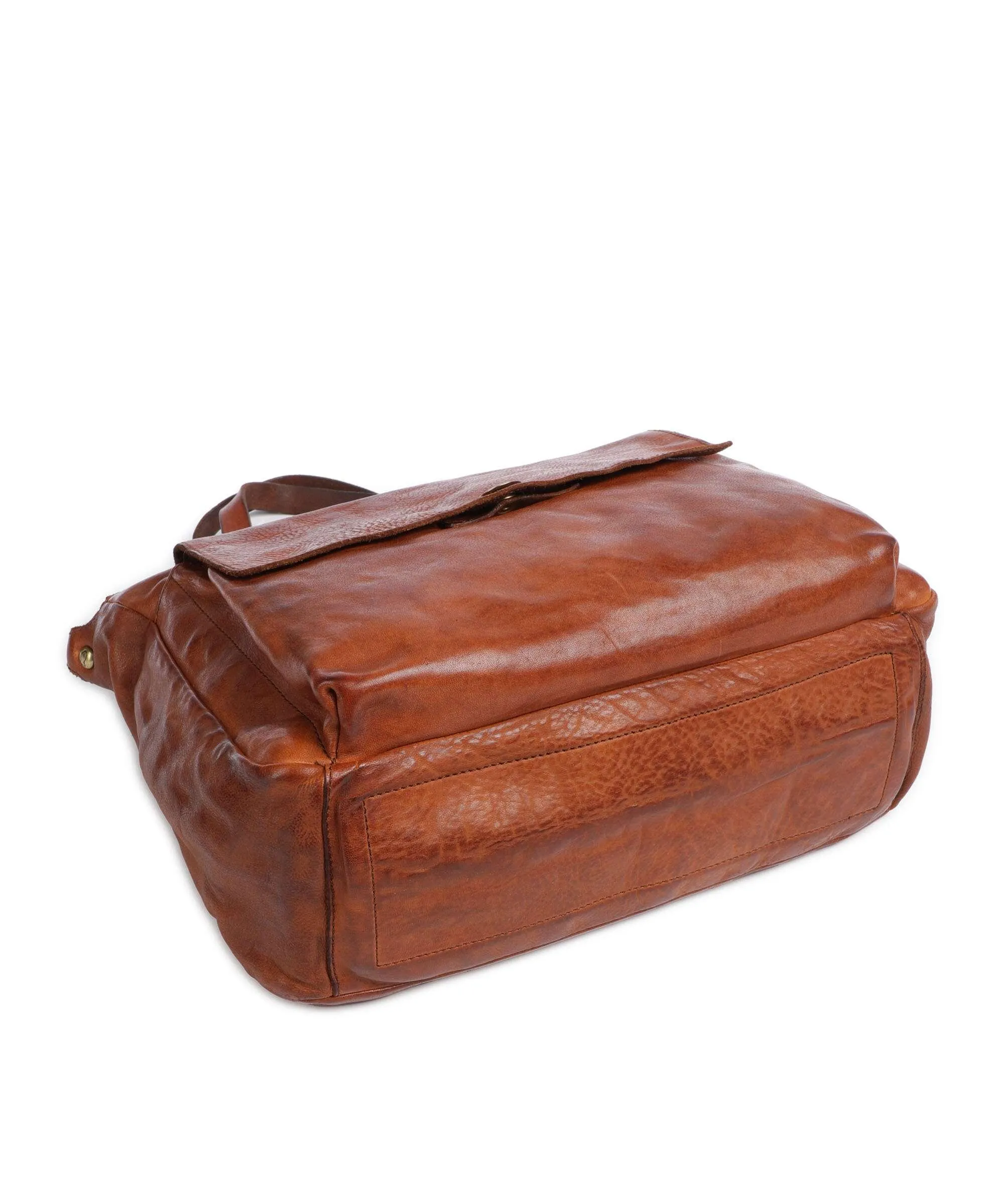  Campomaggi Borsa shopper pelle di vacchetta grana cognac  