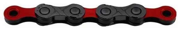 Catena KMC DLC VAE 126 maglie 12V nero / rosso
