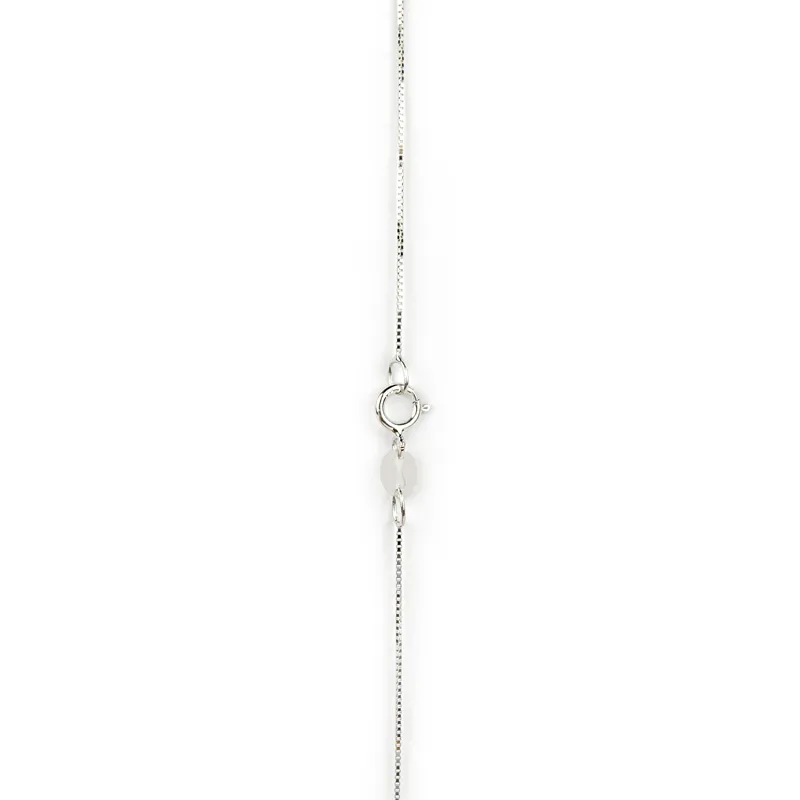 Collana con ciondolo stella di zirconi in oro bianco