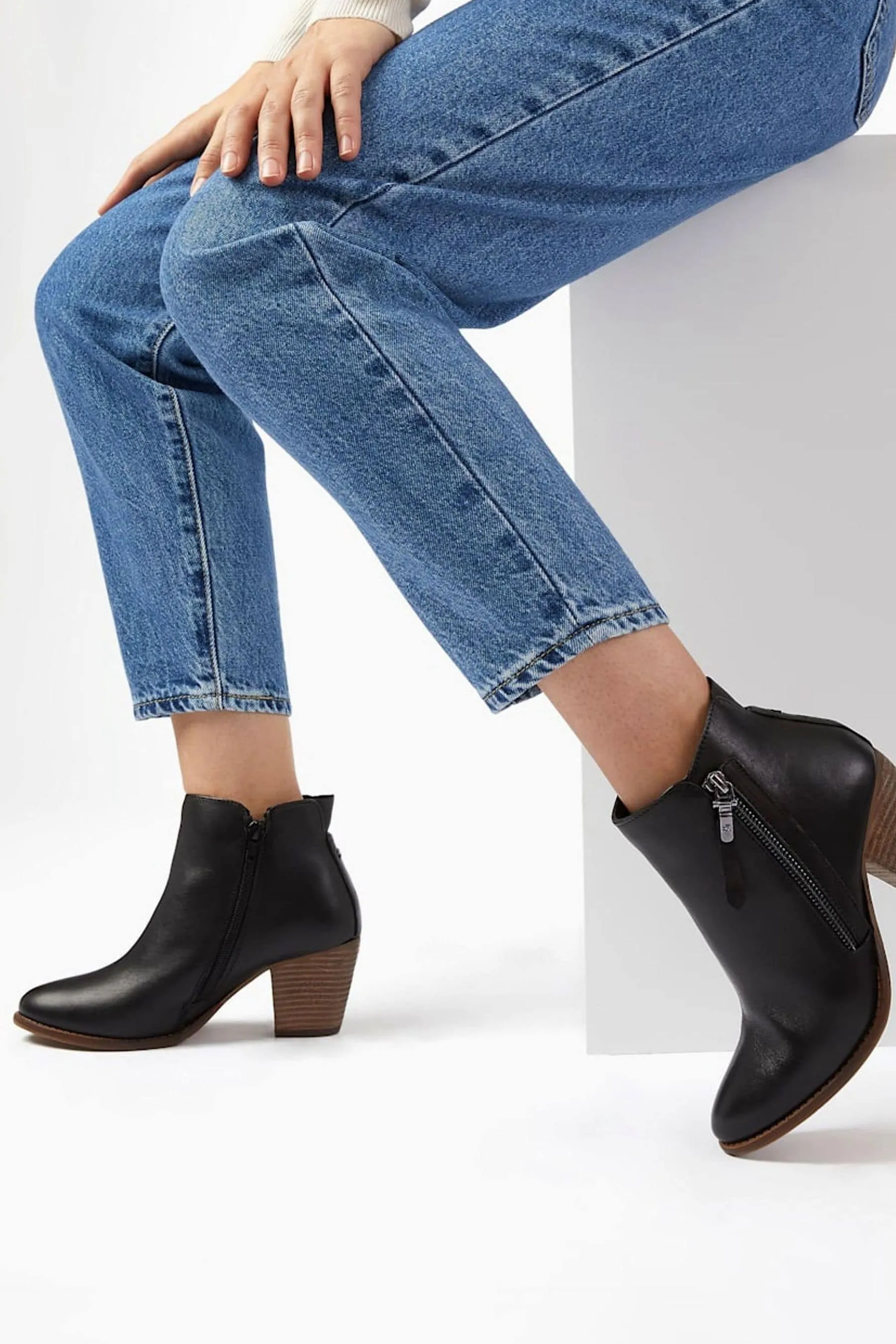 Dune London - Vestibilità ampia Paice - Stivali alla caviglia con zip