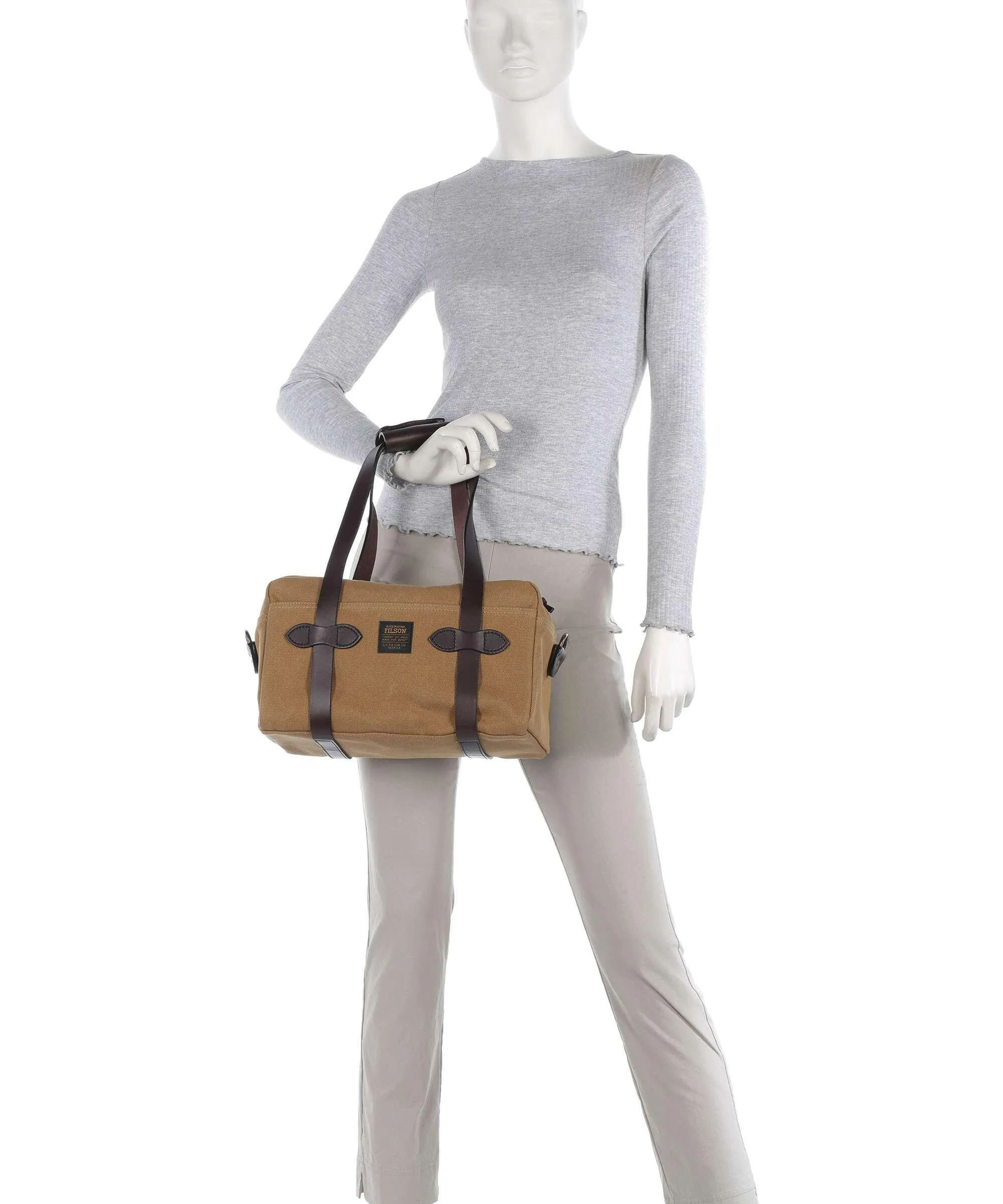  Filson Rugged Twill Borsa a mano cotone tan  