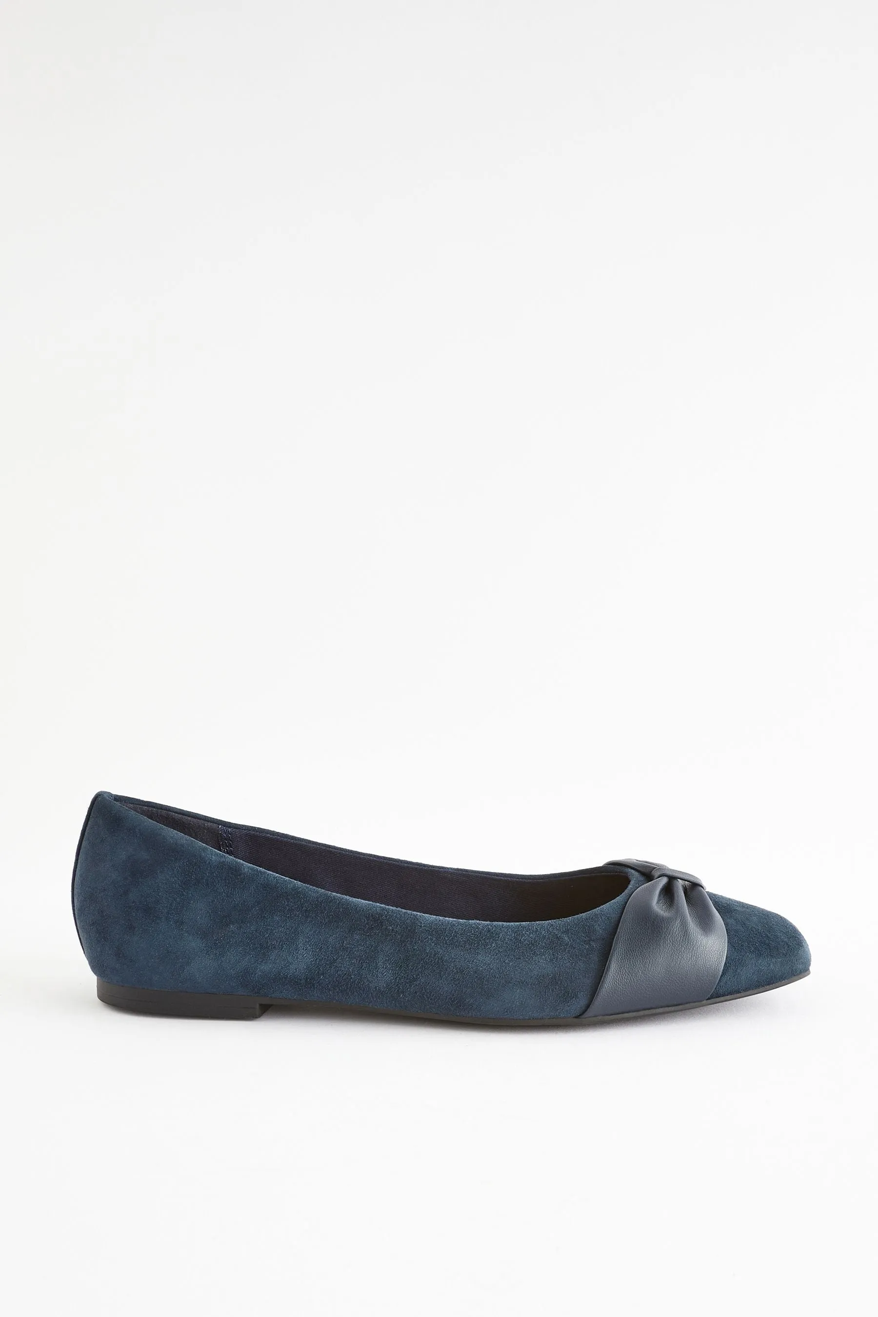 Forever Comfort® - Fiocco - Ballerine in pelle con punta squadrata