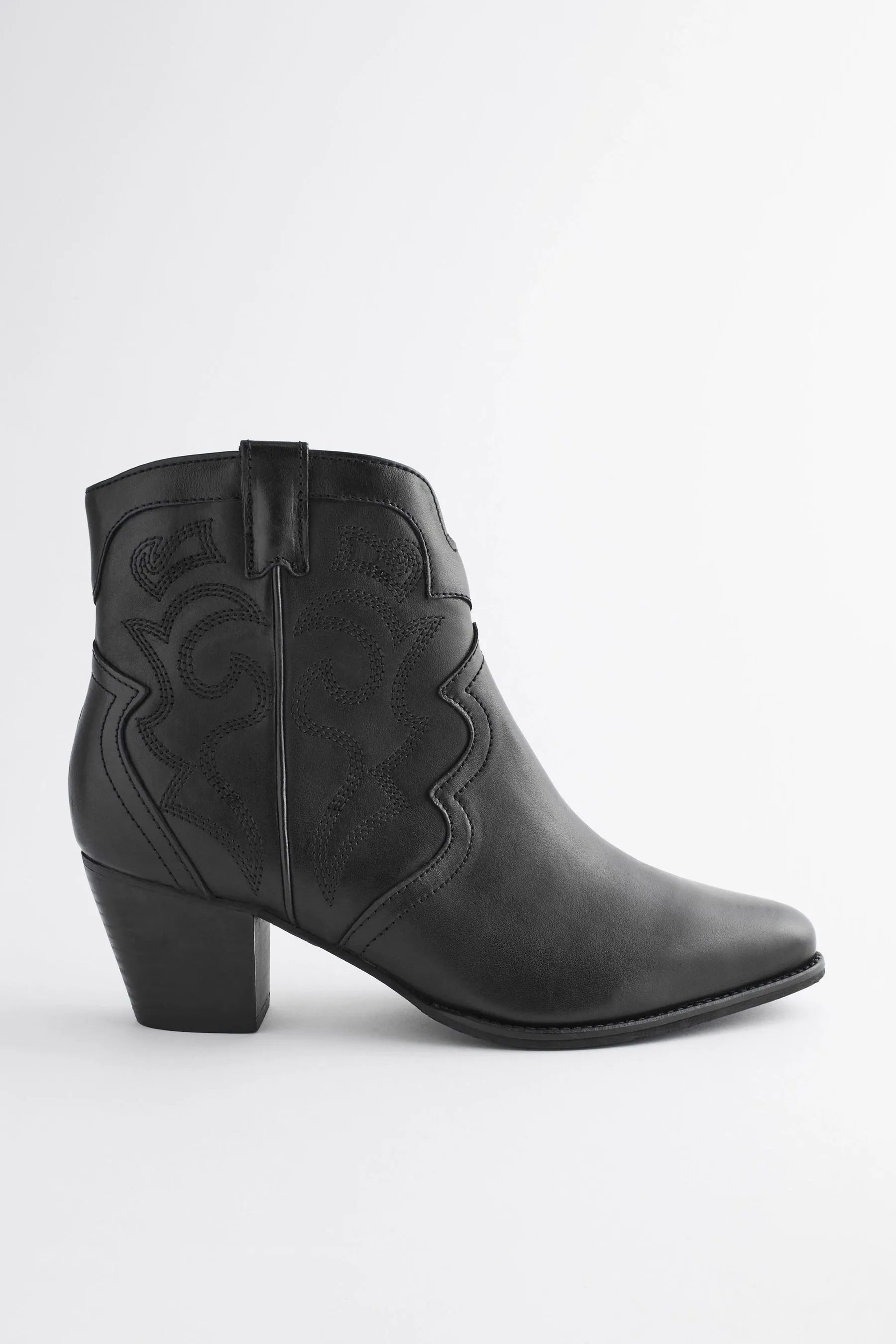 Forever Comfort® - Stivali stile western/cowboy con cuciture alla caviglia