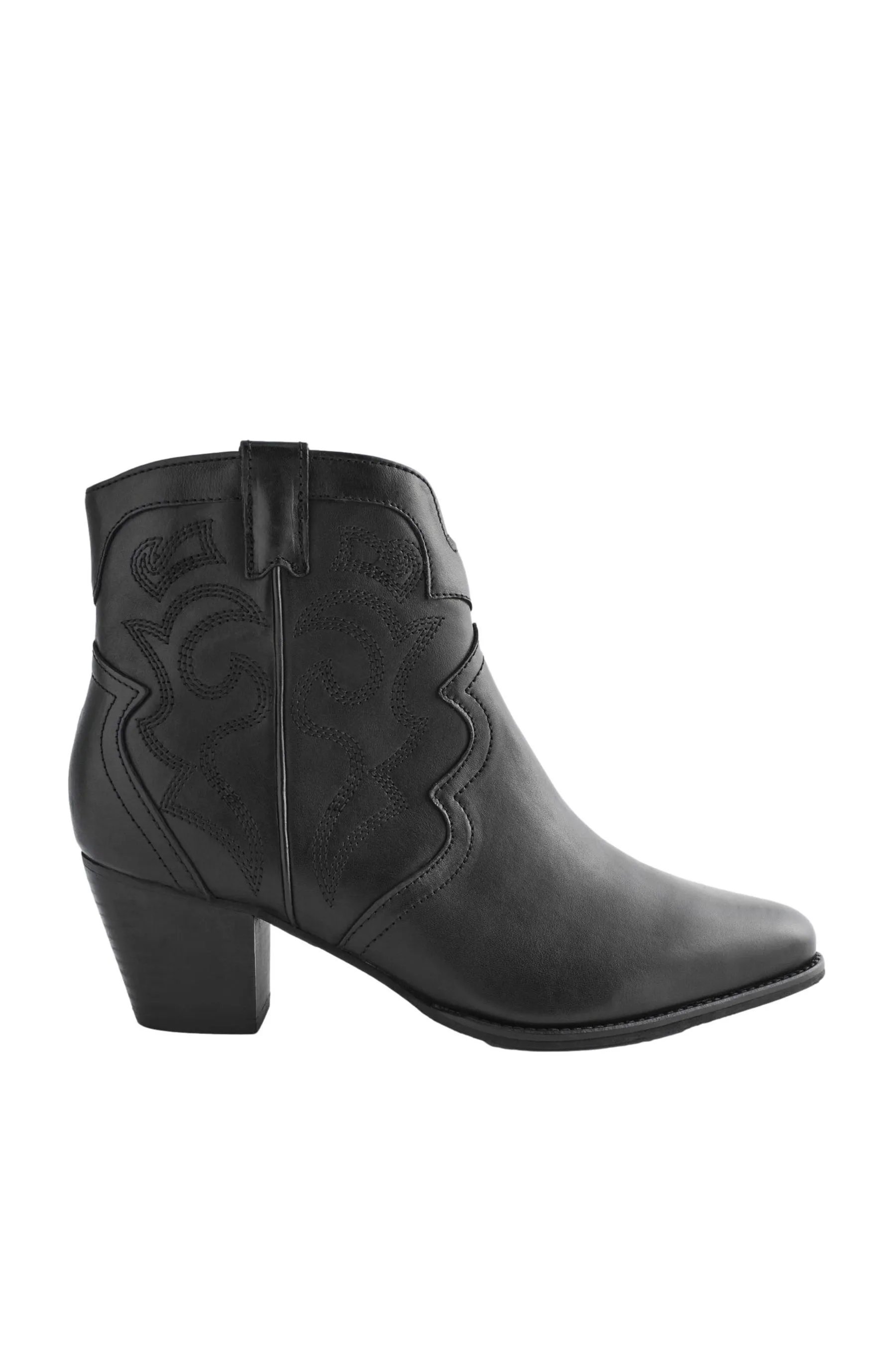 Forever Comfort® - Stivali stile western/cowboy con cuciture alla caviglia