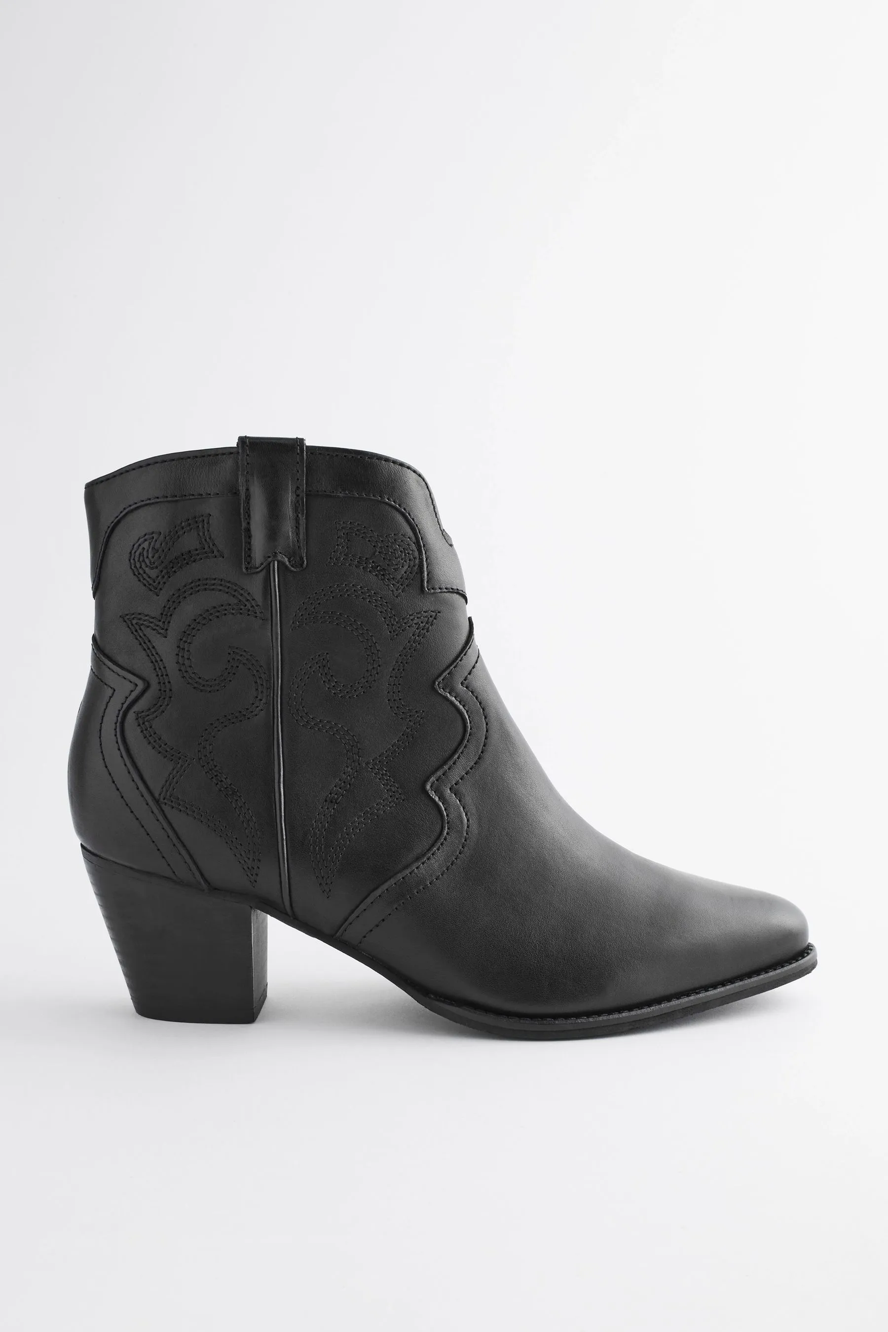 Forever Comfort® - Stivali stile western/cowboy con cuciture alla caviglia