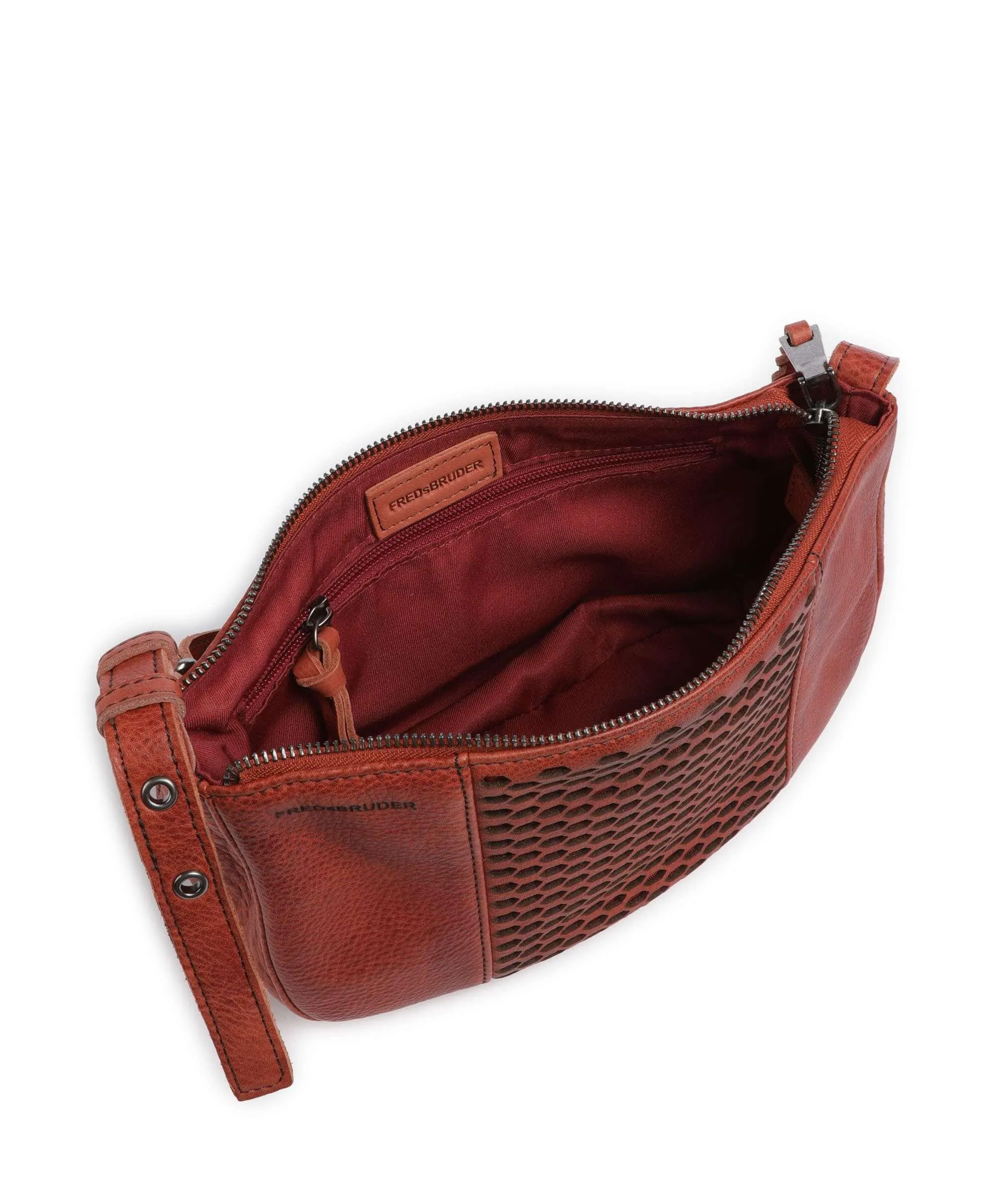  FredsBruder My Borsa a tracolla pelle rosso scuro  