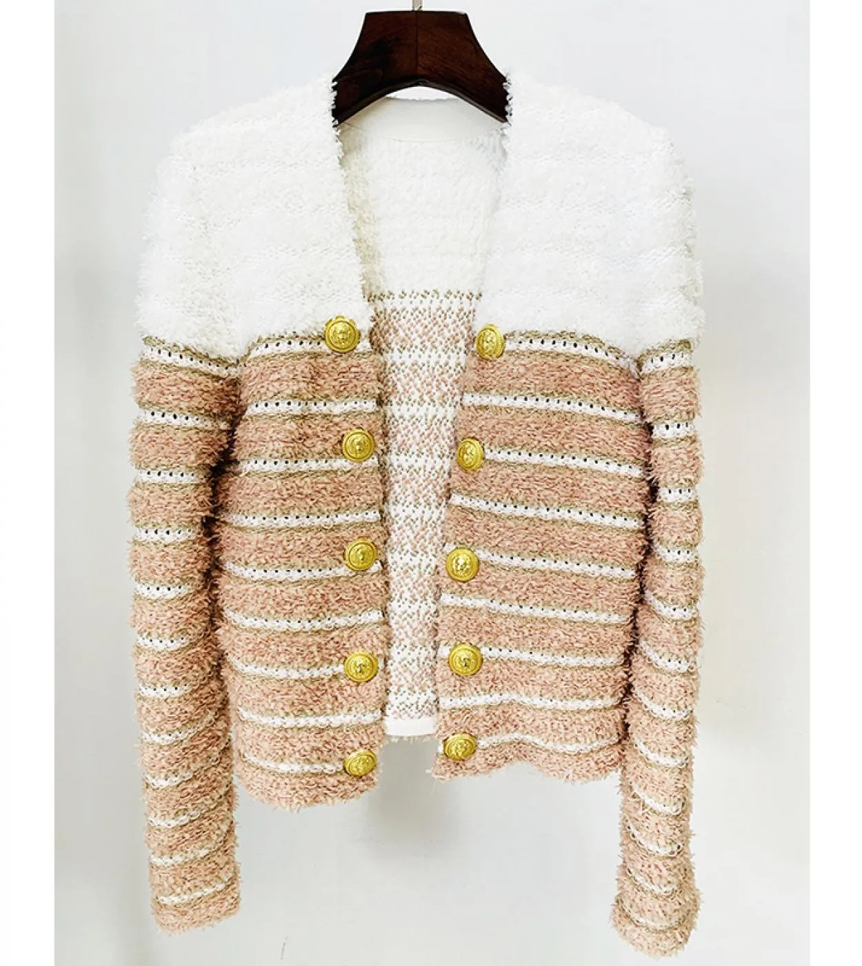 Giacca cardigan Cappotto gonna al ginocchio Giacca cardigan in maglia 2023 Moda autunno Novità
