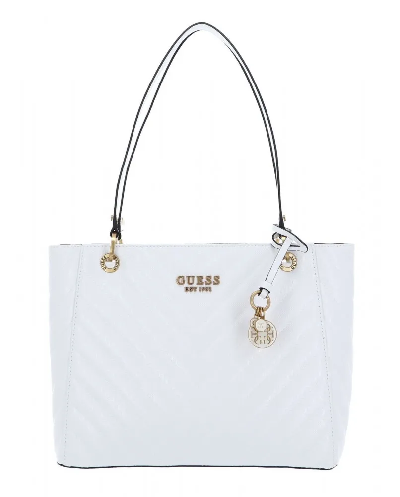 GUESS GA919925 JANIA borsa spalla shopping bag bianco