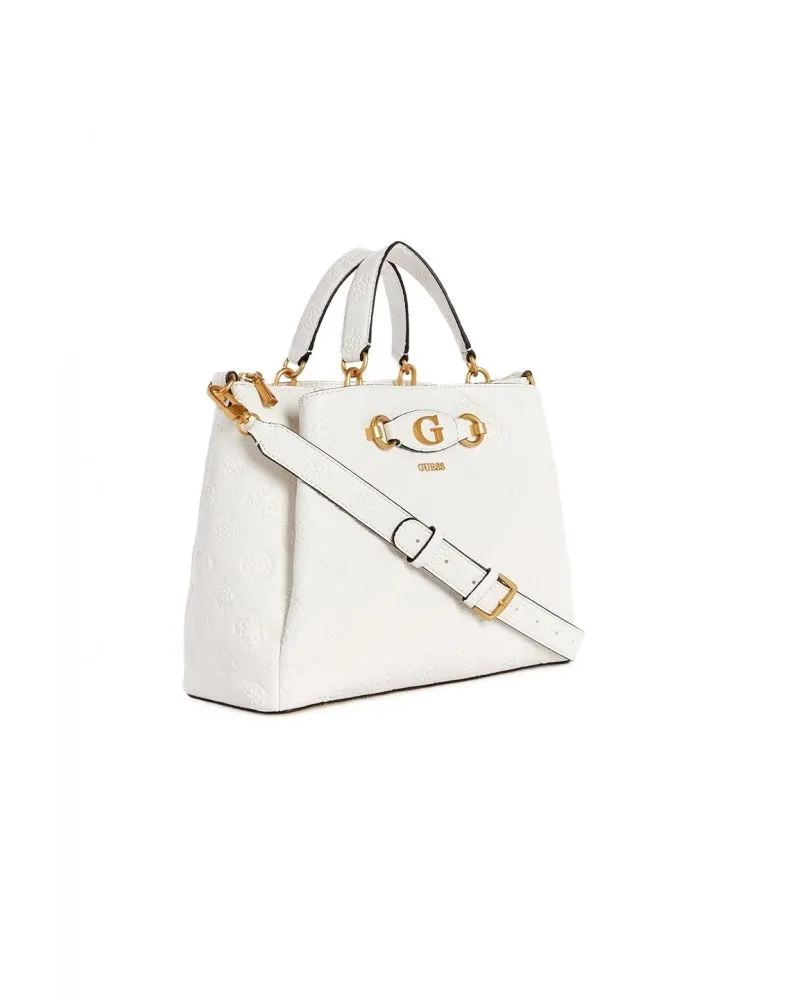 GUESS PD920906 IZZY PEONY borsa a mano e tracolla donna bianco logato