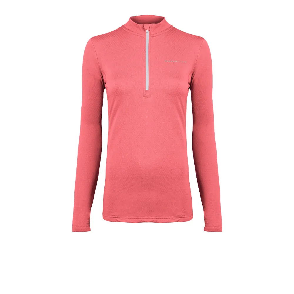 Higher State L/S 1/4 Cerniera Thermal Grid per donna Top