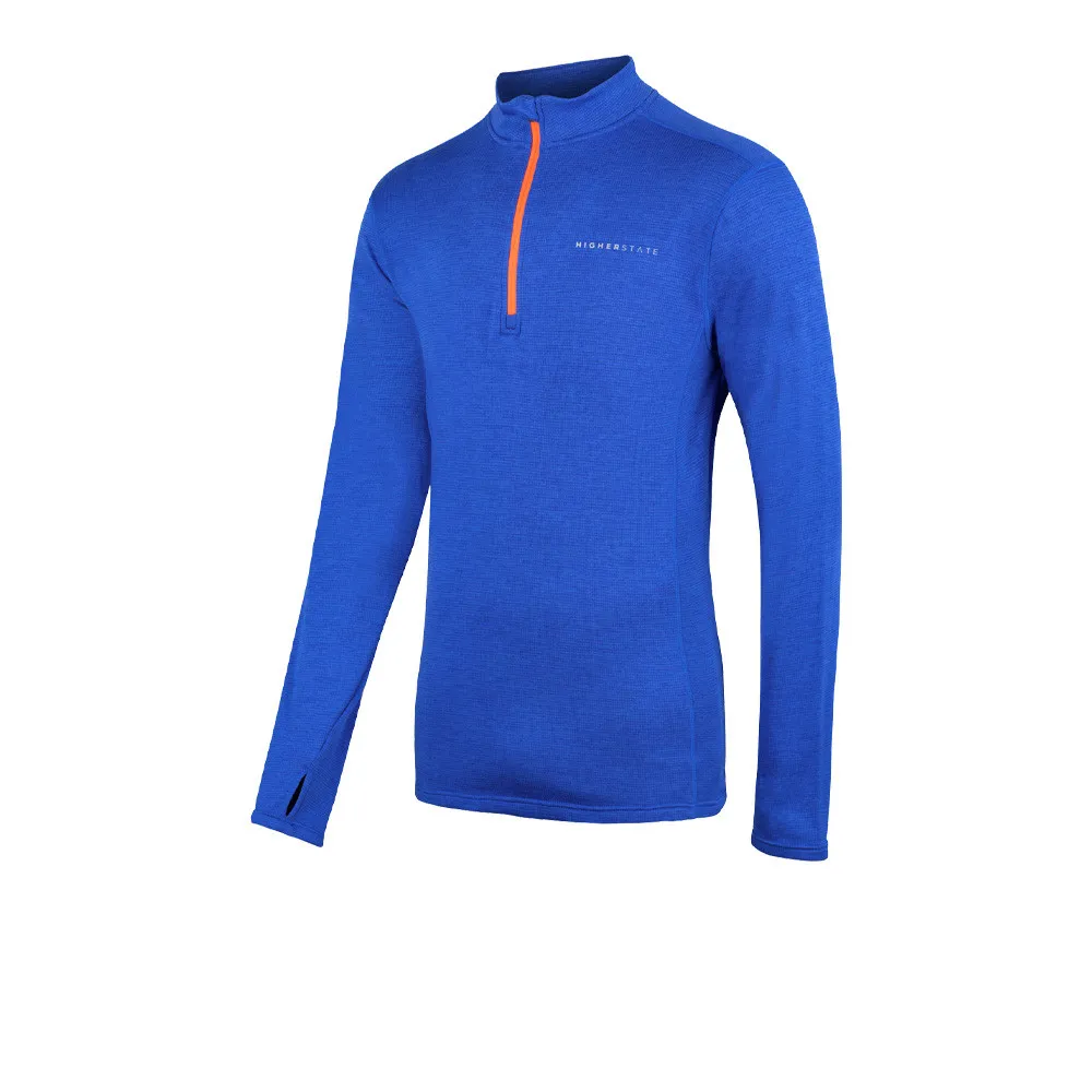 Higher State L/S 1/4 Zip Micro Grid Maglia - AW22