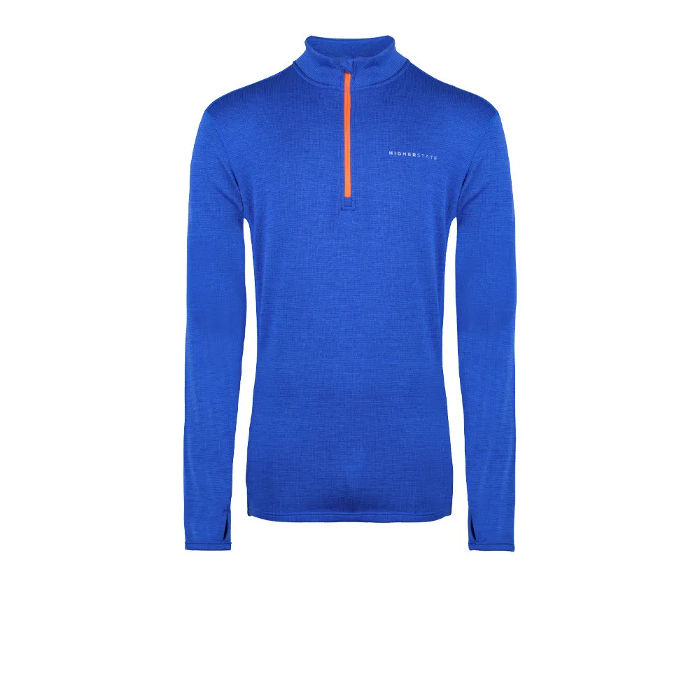 Higher State L/S 1/4 Zip Micro Grid Maglia - AW22