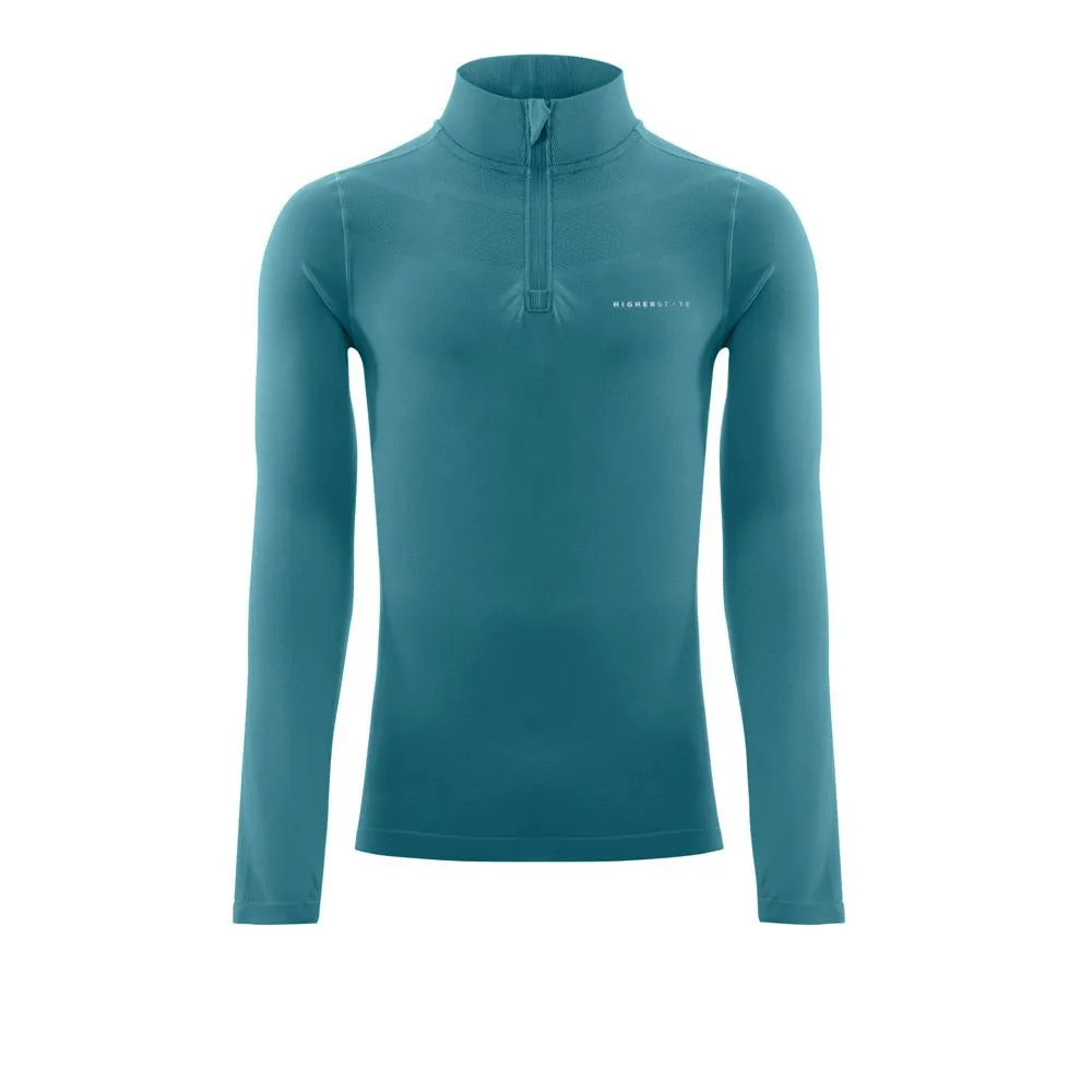 Higher State Seamfree Manica lunga Maglia con mezza cerniera