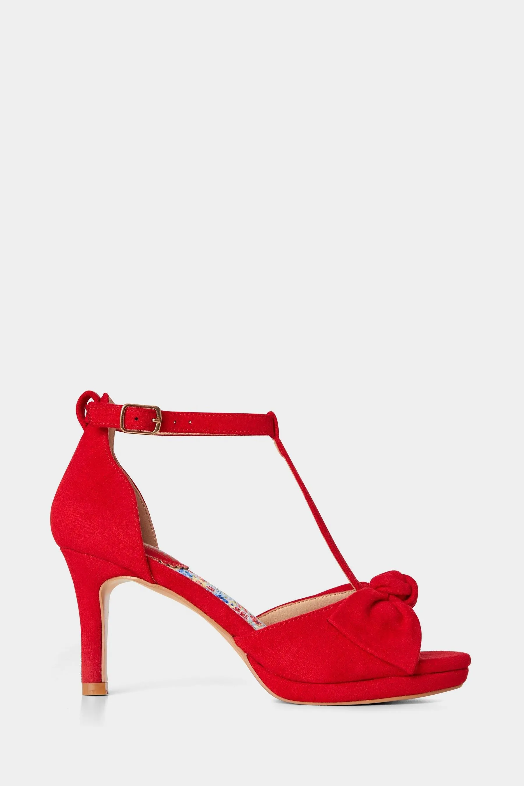 Joe Browns - Scarpe con tacco Fiocco punta aperta e cinturino a T