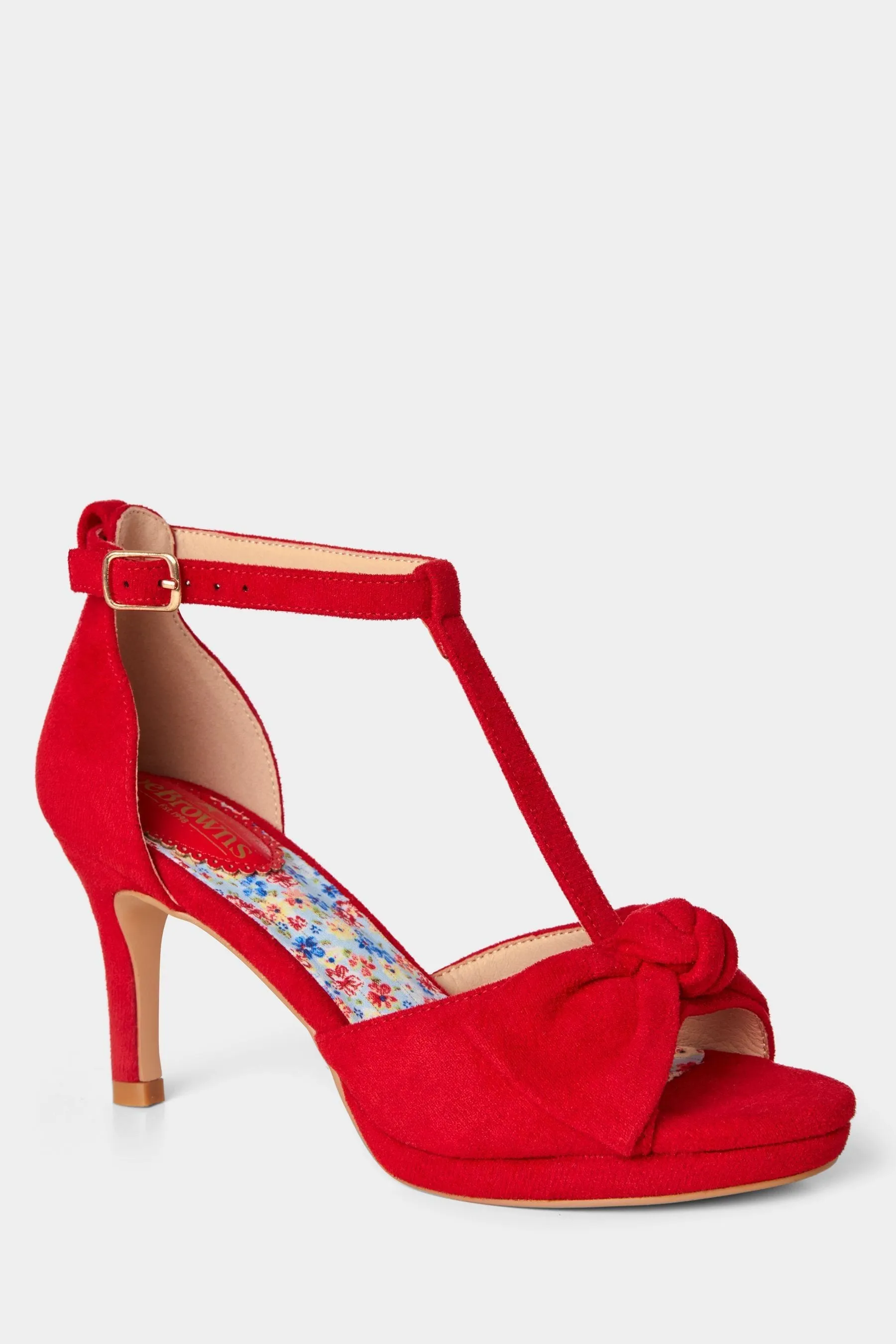 Joe Browns - Scarpe con tacco Fiocco punta aperta e cinturino a T