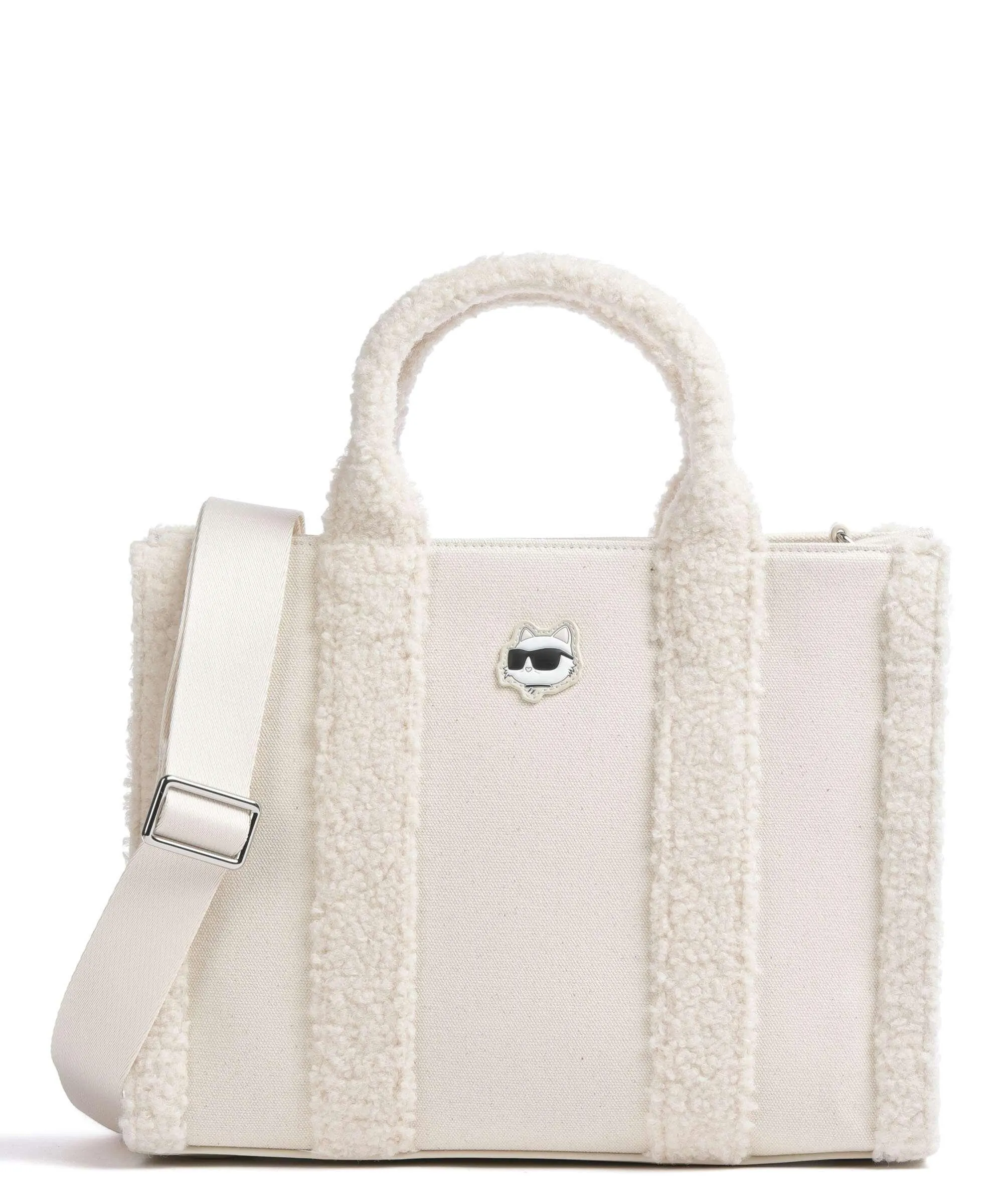  Karl Lagerfeld K/Ikonik 2.0 Borsa a mano cotone riciclato avorio  