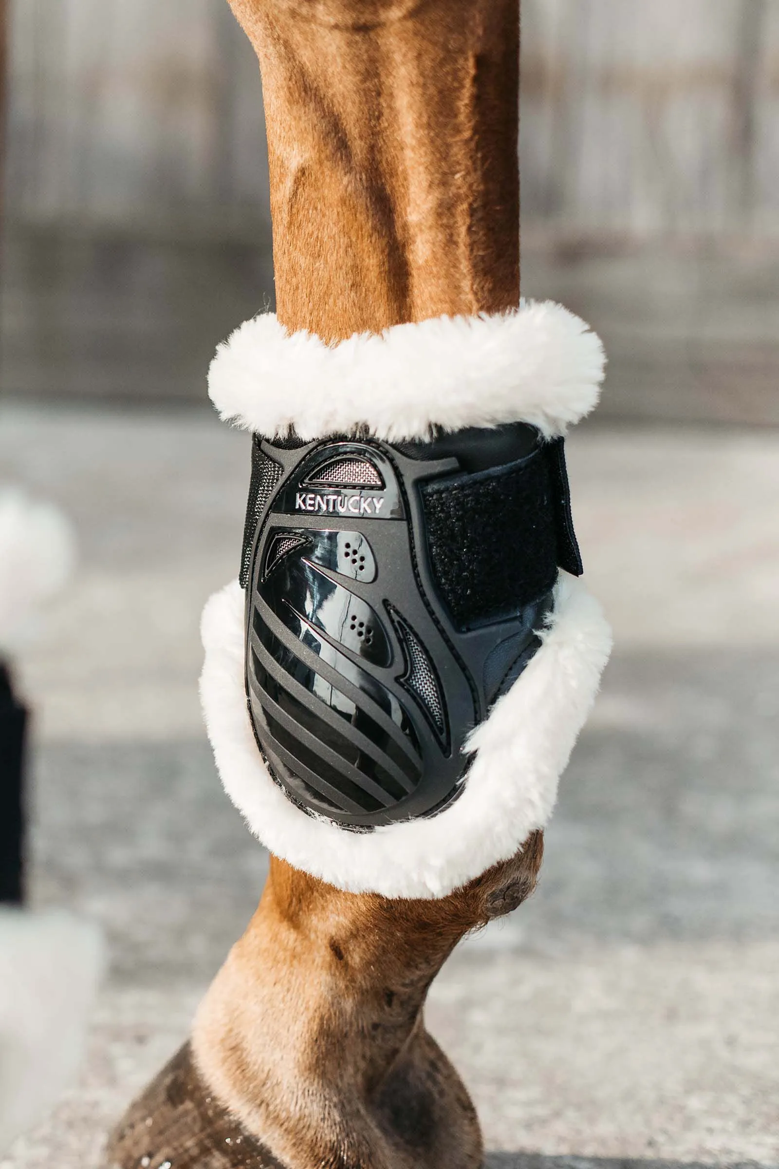Kentucky Horsewear Stivali paranocche in pelle vegana per cavalli giovani