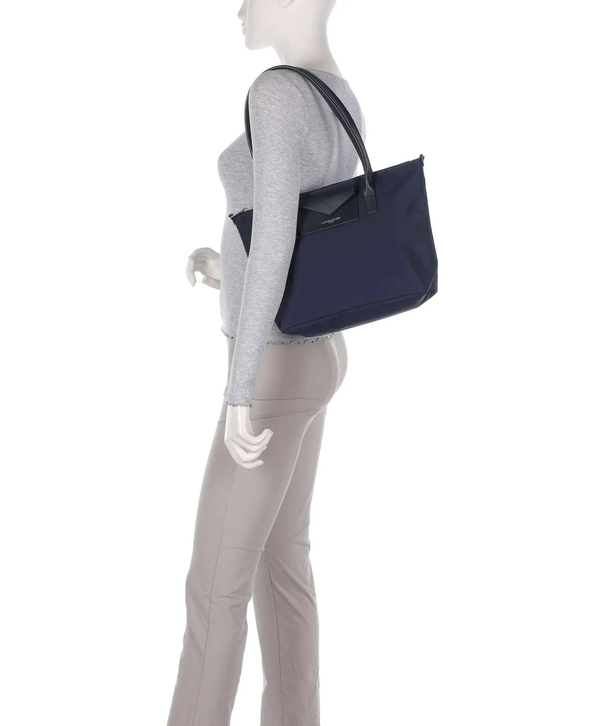  Lancaster Smart KBA Borsa shopper nylon blu scuro  
