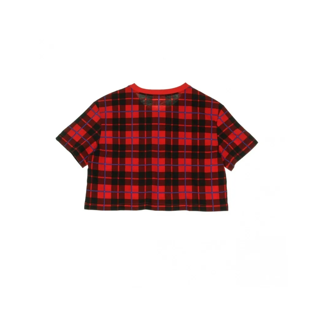 MAGLIETTA CORTA TEE FUTURA PLAID UNIVERSITY RED