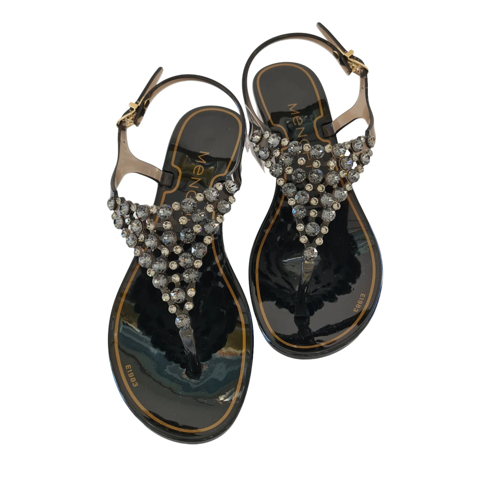 Menghi sandalo Donna infradito Black Rif.89