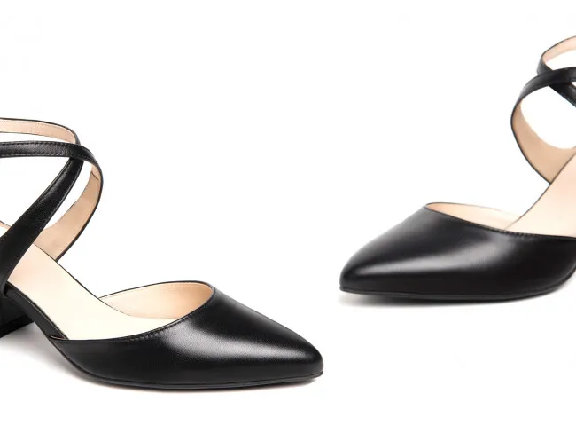 NERO GIARDINI SCARPE CON TACCO DONNA ESTATE E409501D 100  DECOLLETE IN PELLE NERO