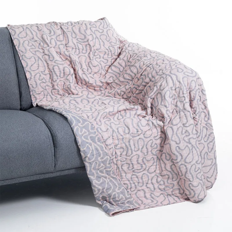 OresteLuchetta Plaid cotone DOUBLE ROSE 135x190