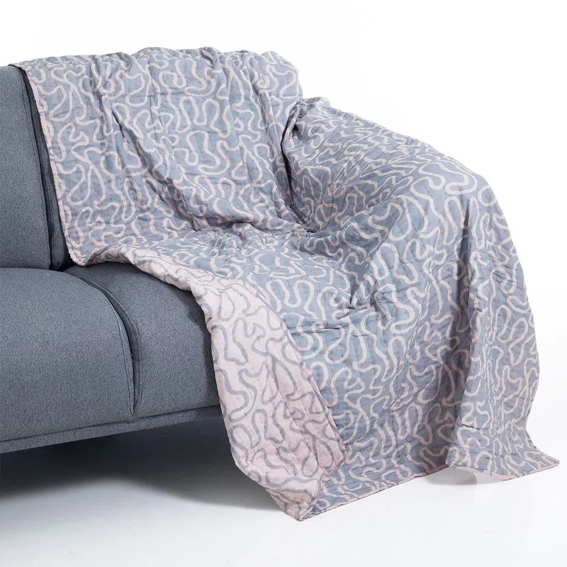 OresteLuchetta Plaid cotone DOUBLE ROSE 135x190